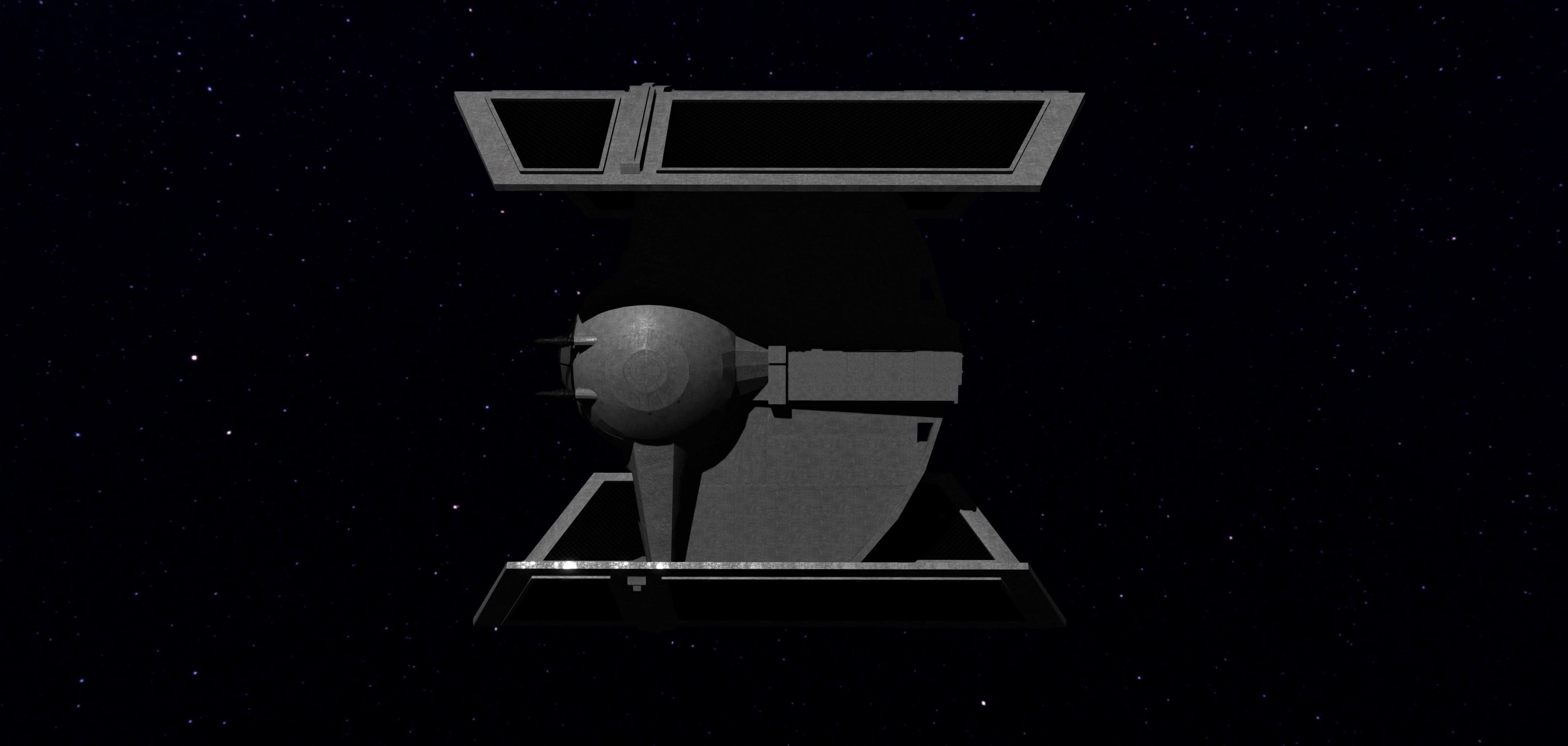 STAR WARS - TIE ADVANCED Low-poly 3D model_5