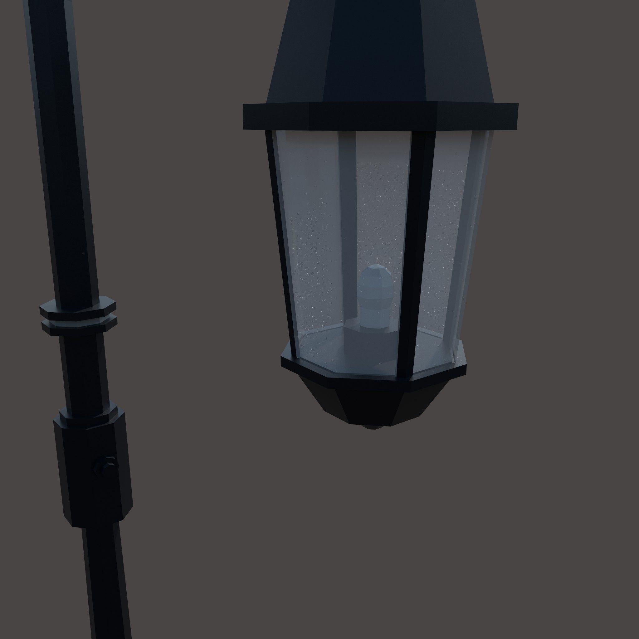Light Pole Free low-poly 3D model_2