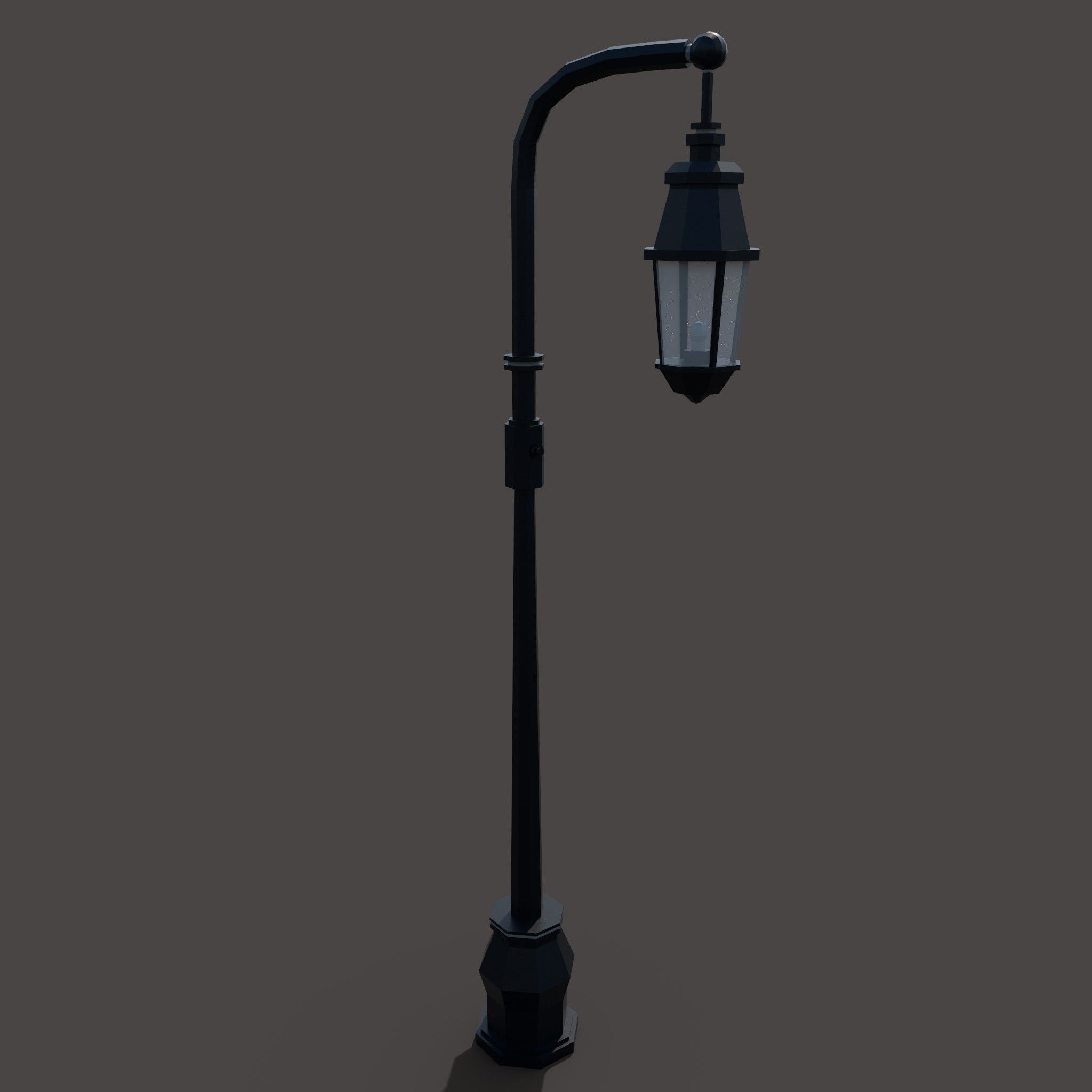 Light Pole Free low-poly 3D model_1