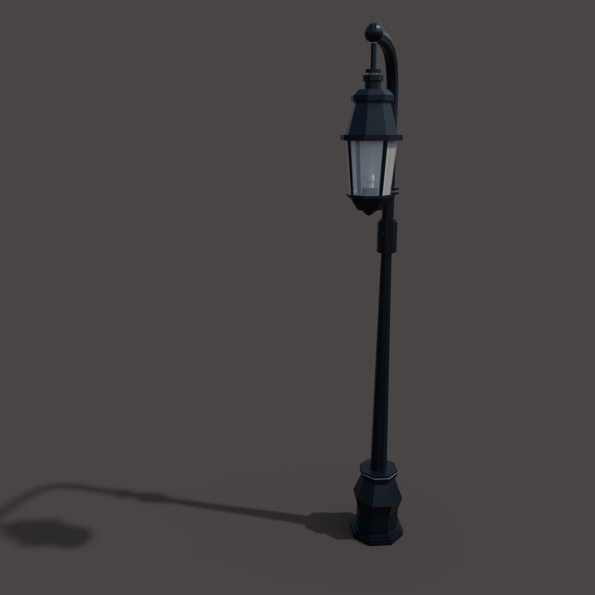 Light Pole Free low-poly 3D model_3