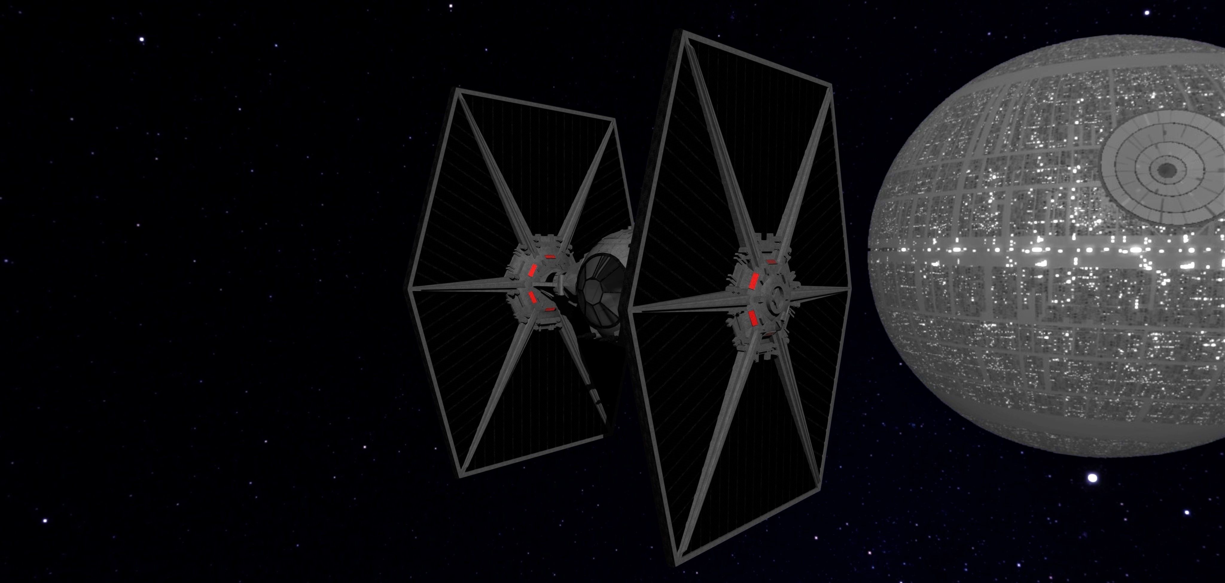 STAR WARS - TIE FIGHTER Low-poly 3D model_6