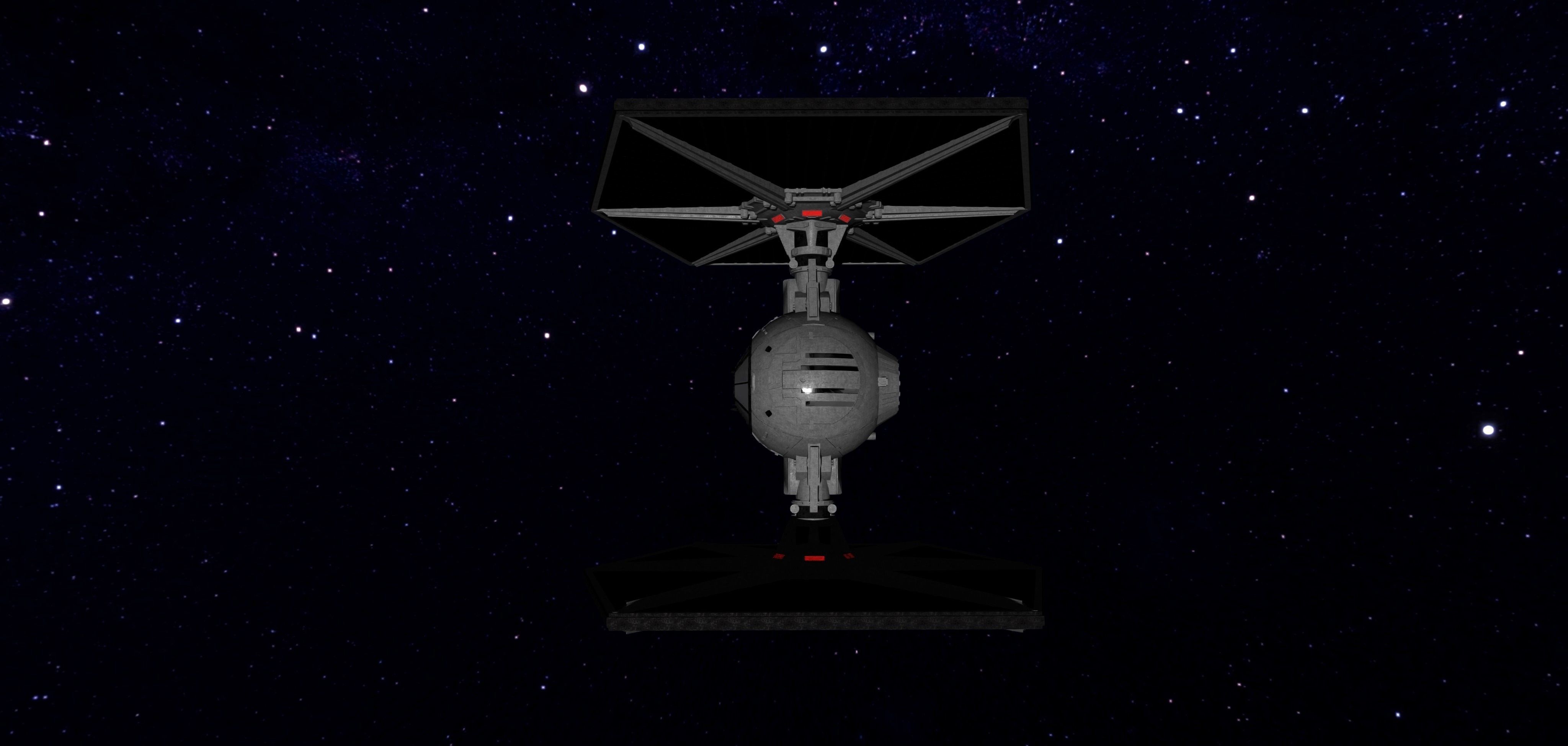 STAR WARS - TIE FIGHTER Low-poly 3D model_4