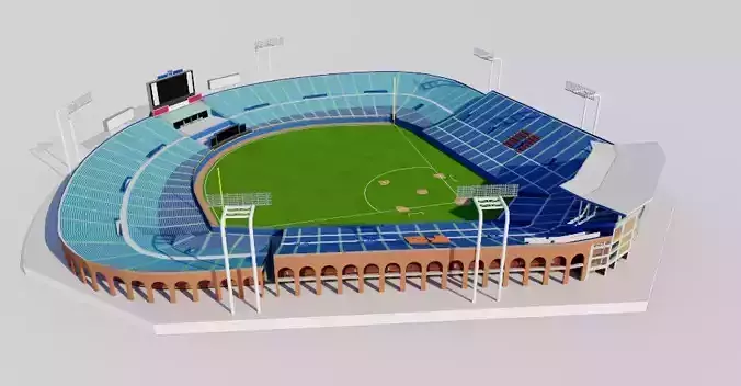 Meiji Jingu Stadium - Tokyo Japan 3D model