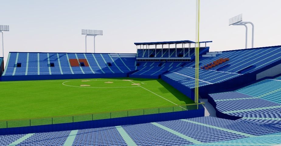 Meiji Jingu Stadium - Tokyo Japan 3D model_2