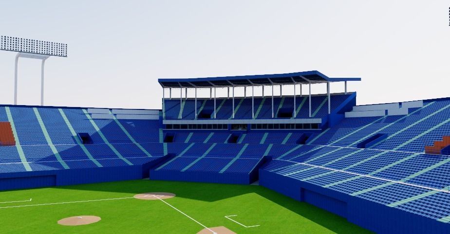 Meiji Jingu Stadium - Tokyo Japan 3D model_5