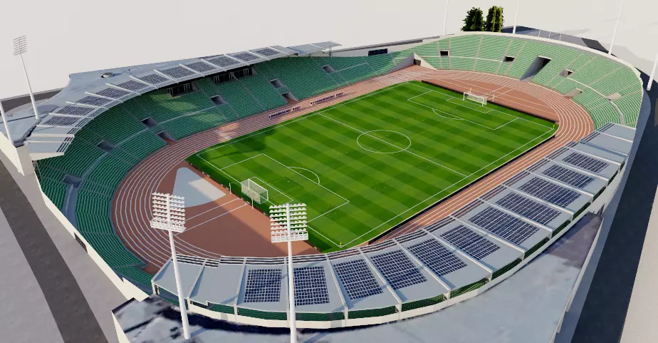 Bislett Stadium - Norway 3D model