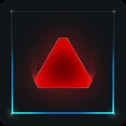 Phantoms triangle icon 3D model