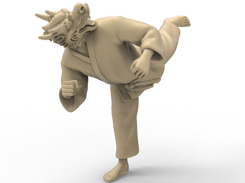 Dragon Back Kick 3D print model_5