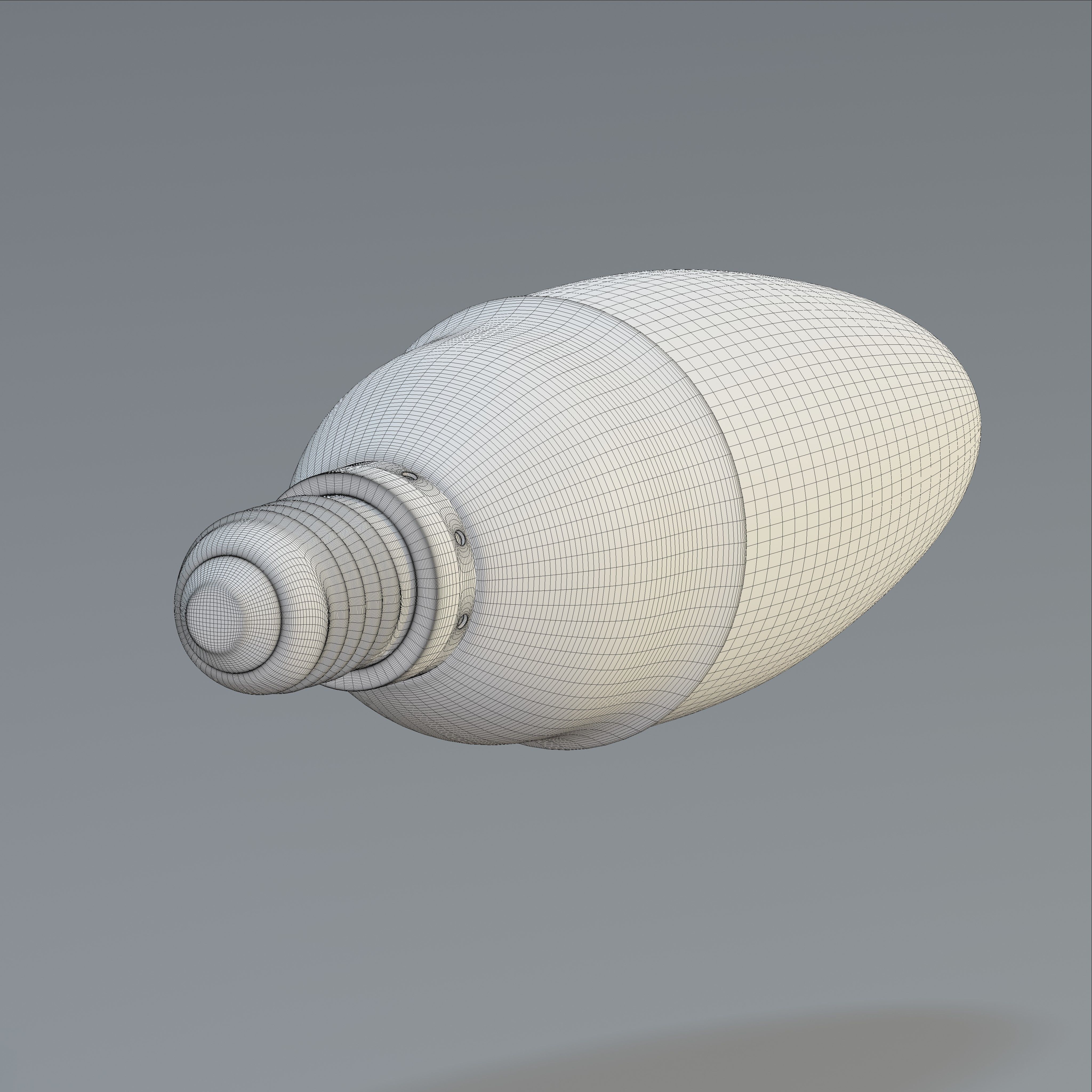 LED Candle Plain Bulb Low-poly 3D model_6