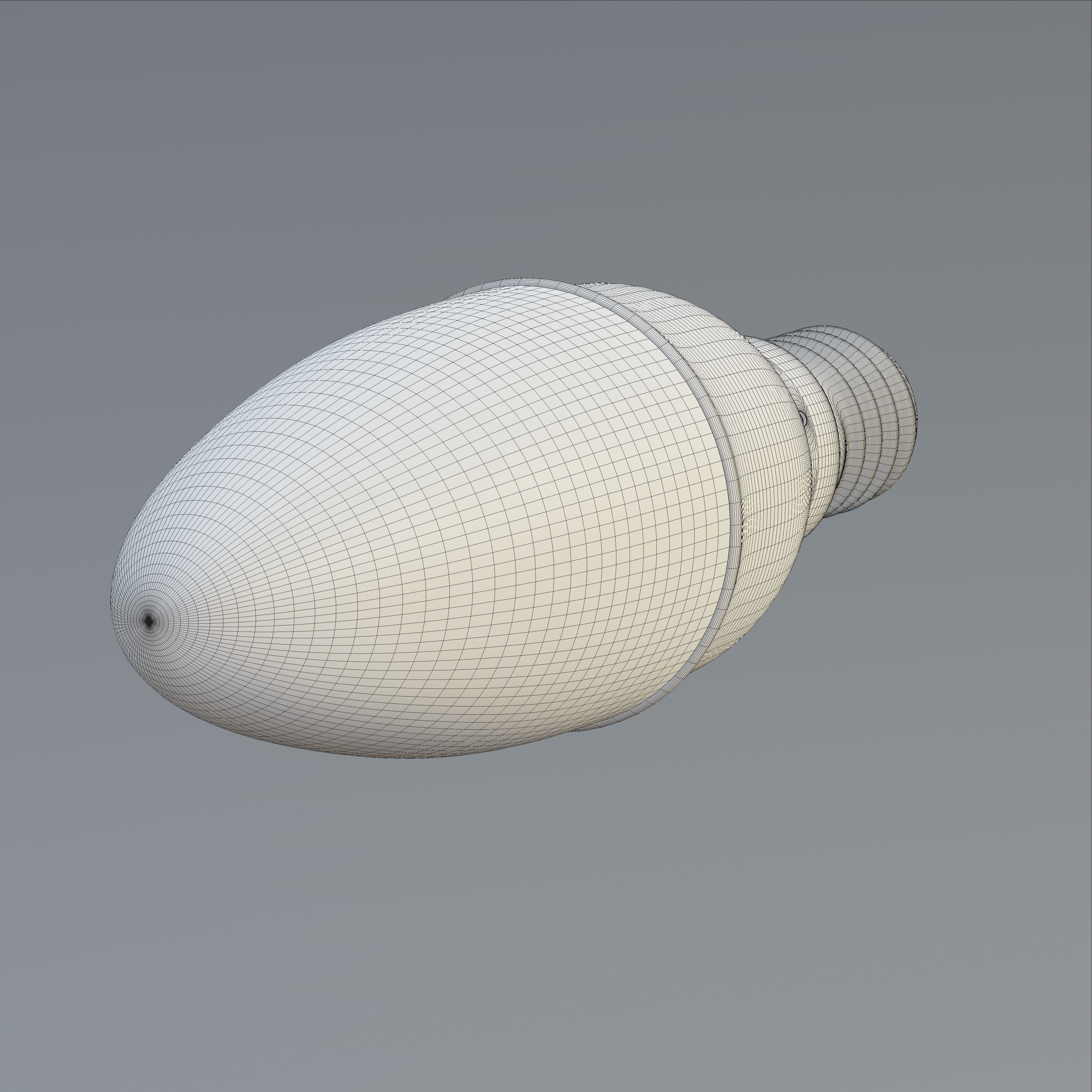 LED Candle Plain Bulb Low-poly 3D model_5