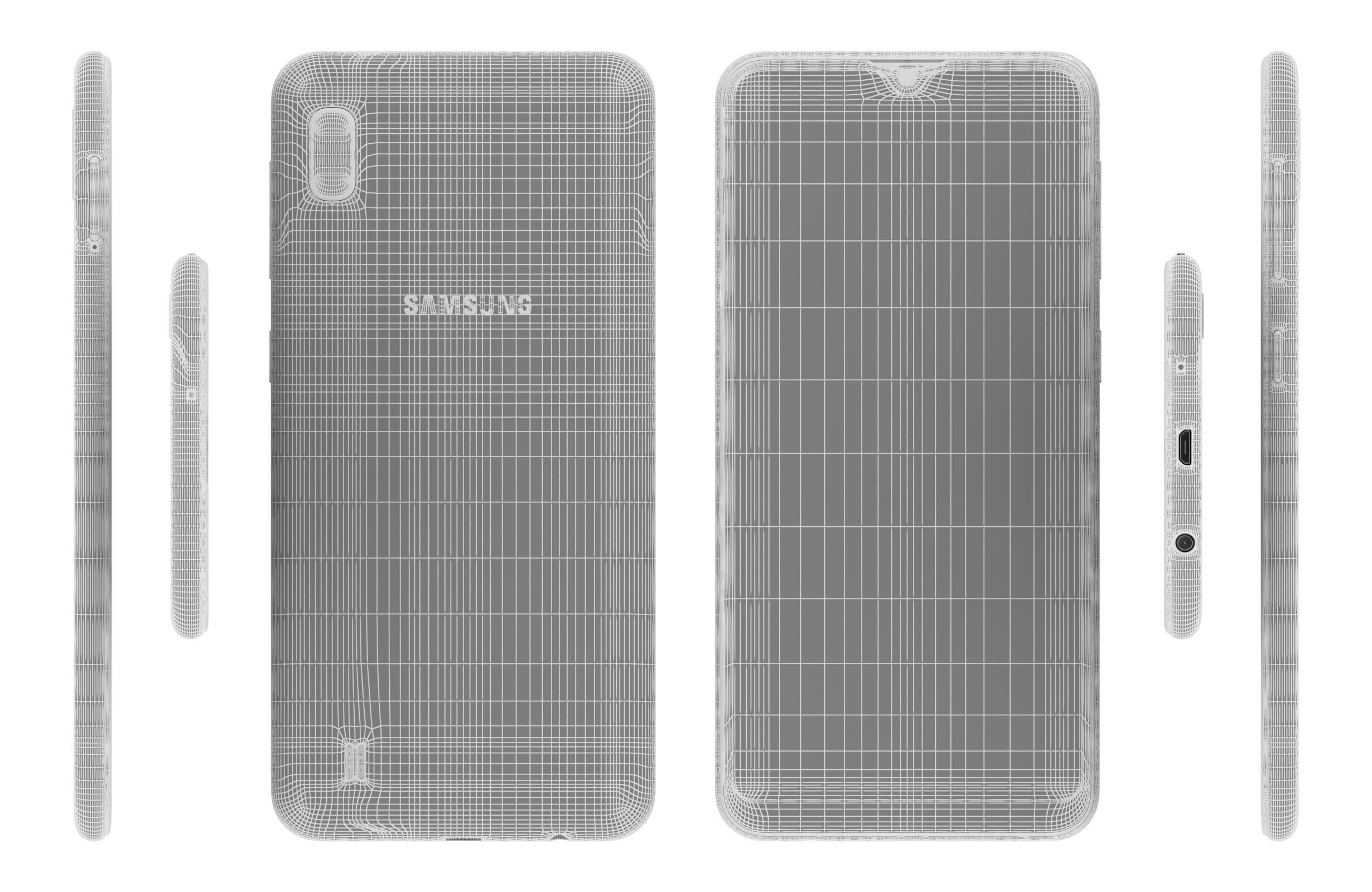 Samsung Galaxy A10 Black 3D model_13