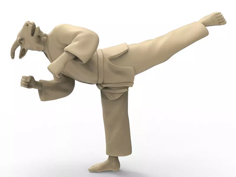 Goat Back Kick 3D print model