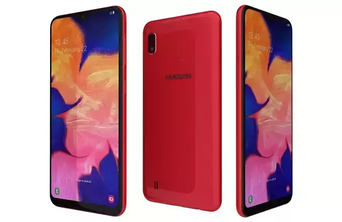 Samsung Galaxy A10 Red 3D model