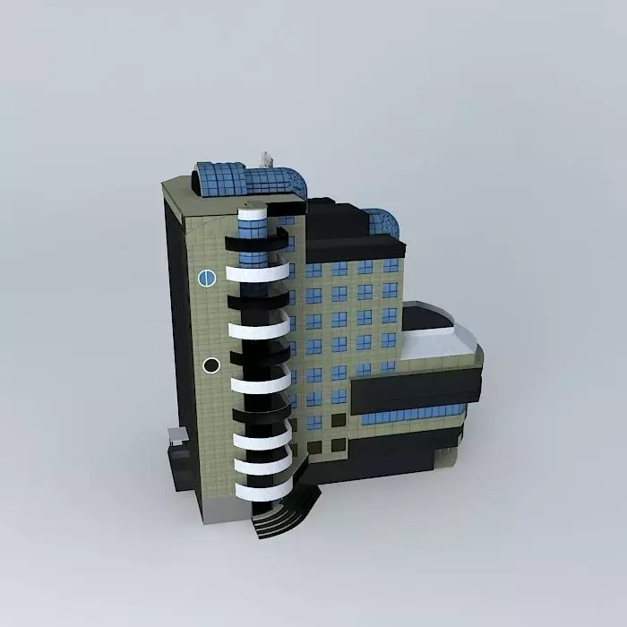 The administrative building of Russian Railways Free 3D model