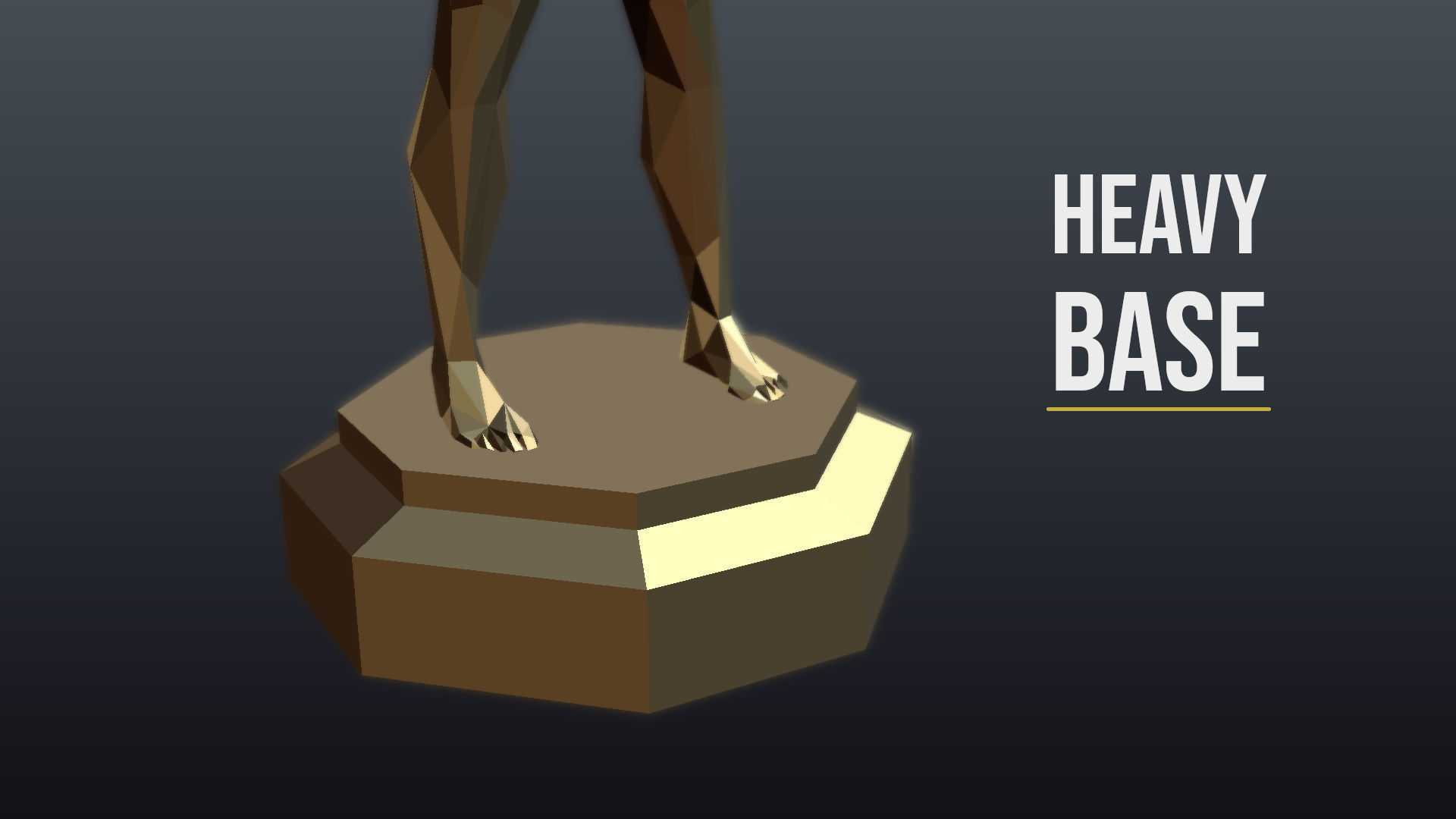 The Winner Low Poly Trophy 3D print model_5