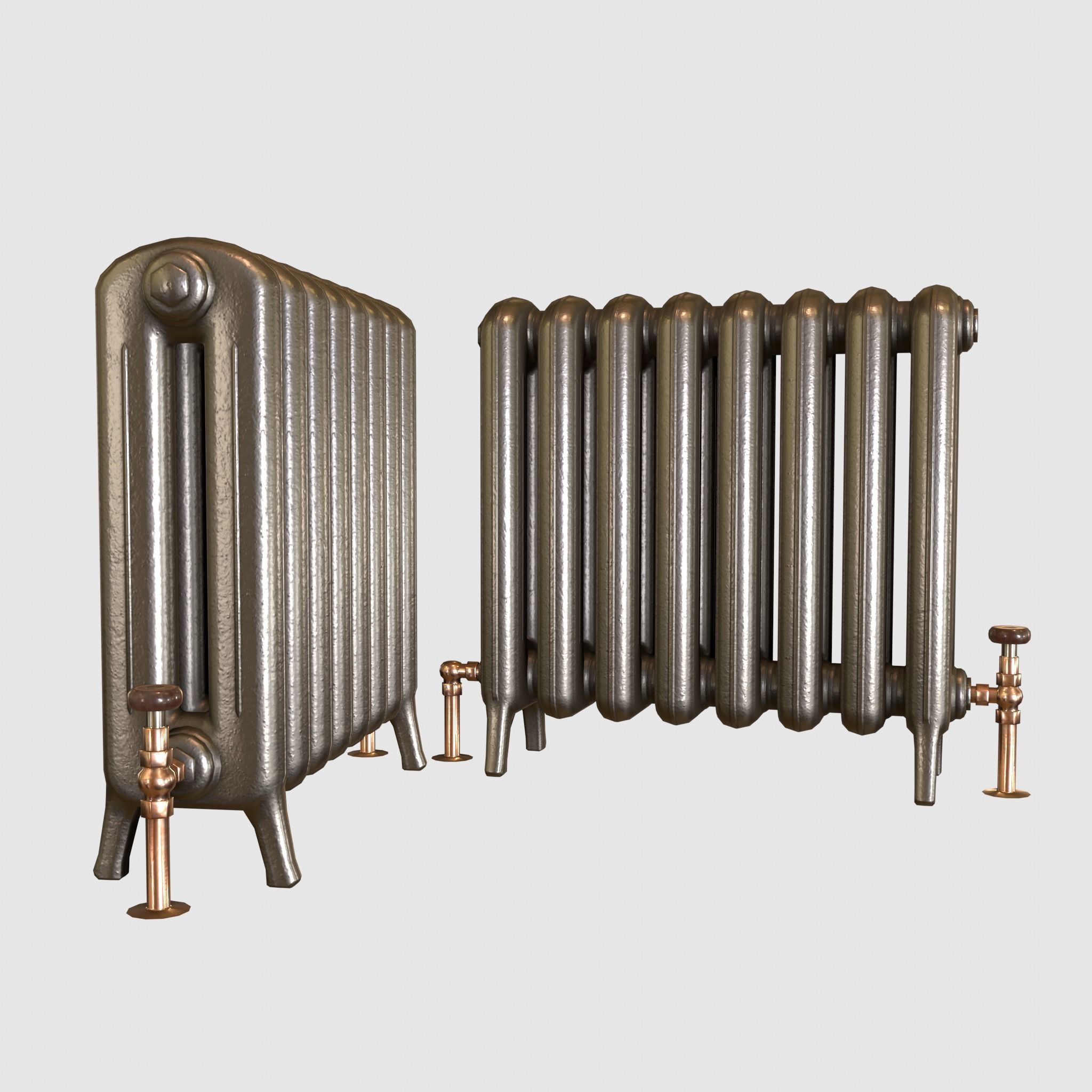 Game-ready iron radiator - Unity - HDRP - UE4 Low-poly 3D model_15