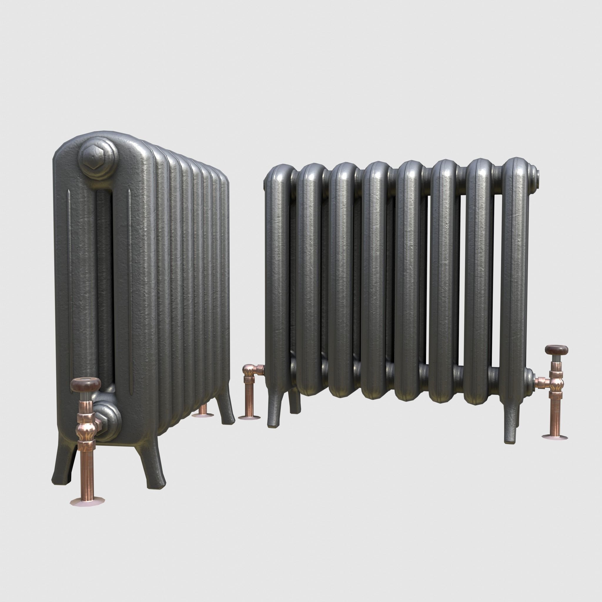 Game-ready iron radiator - Unity - HDRP - UE4 Low-poly 3D model_14