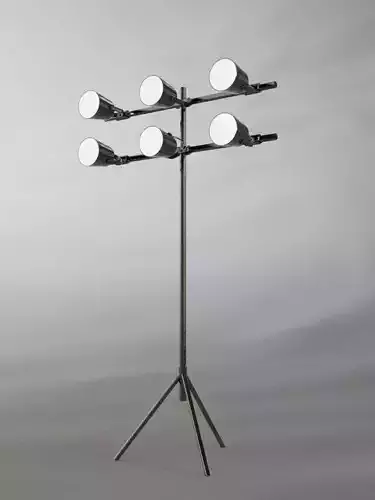 Industrial light stand  Hangar lights Floor lamp 3D model