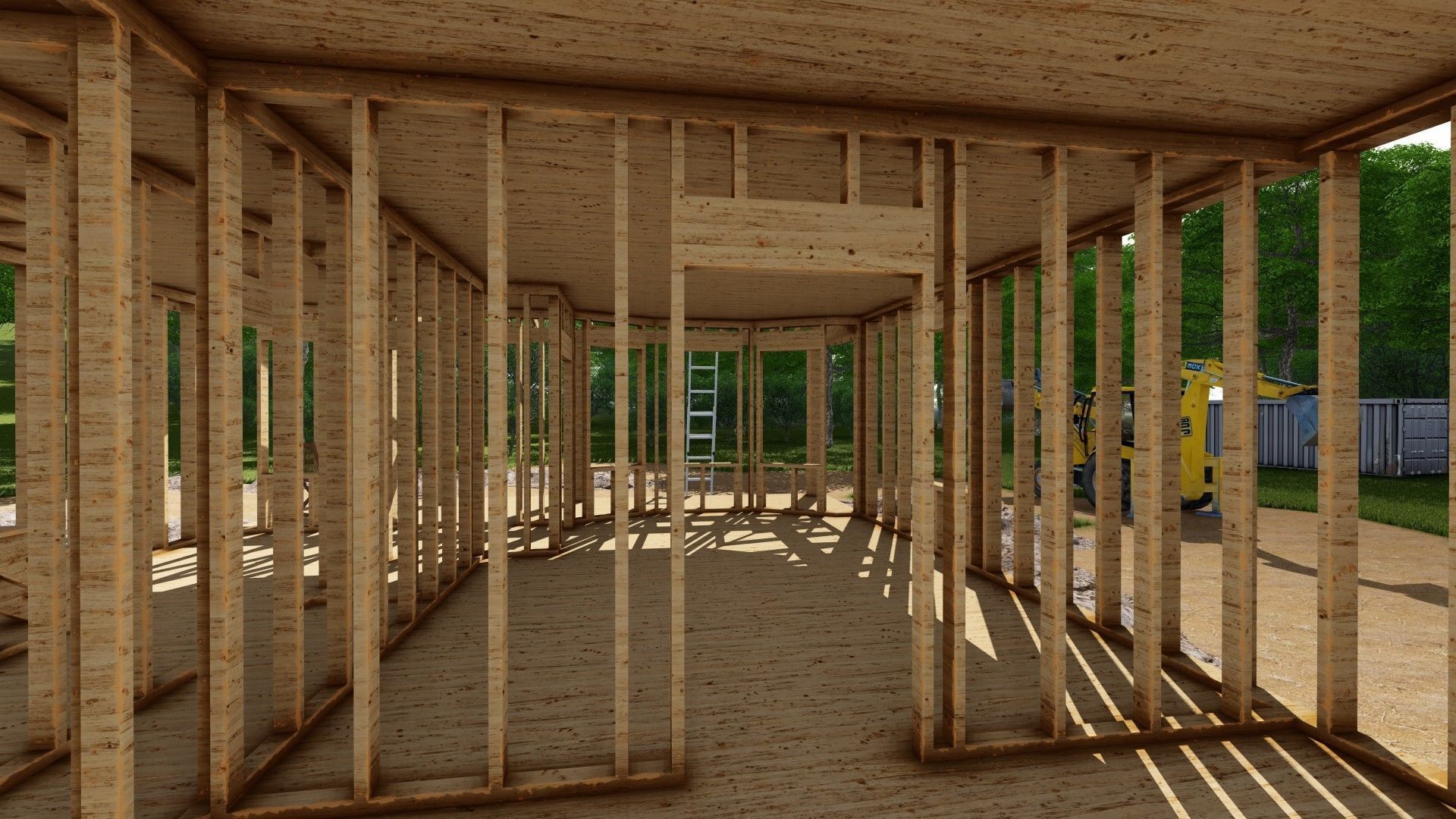 Small Framed House 2 3D model_12