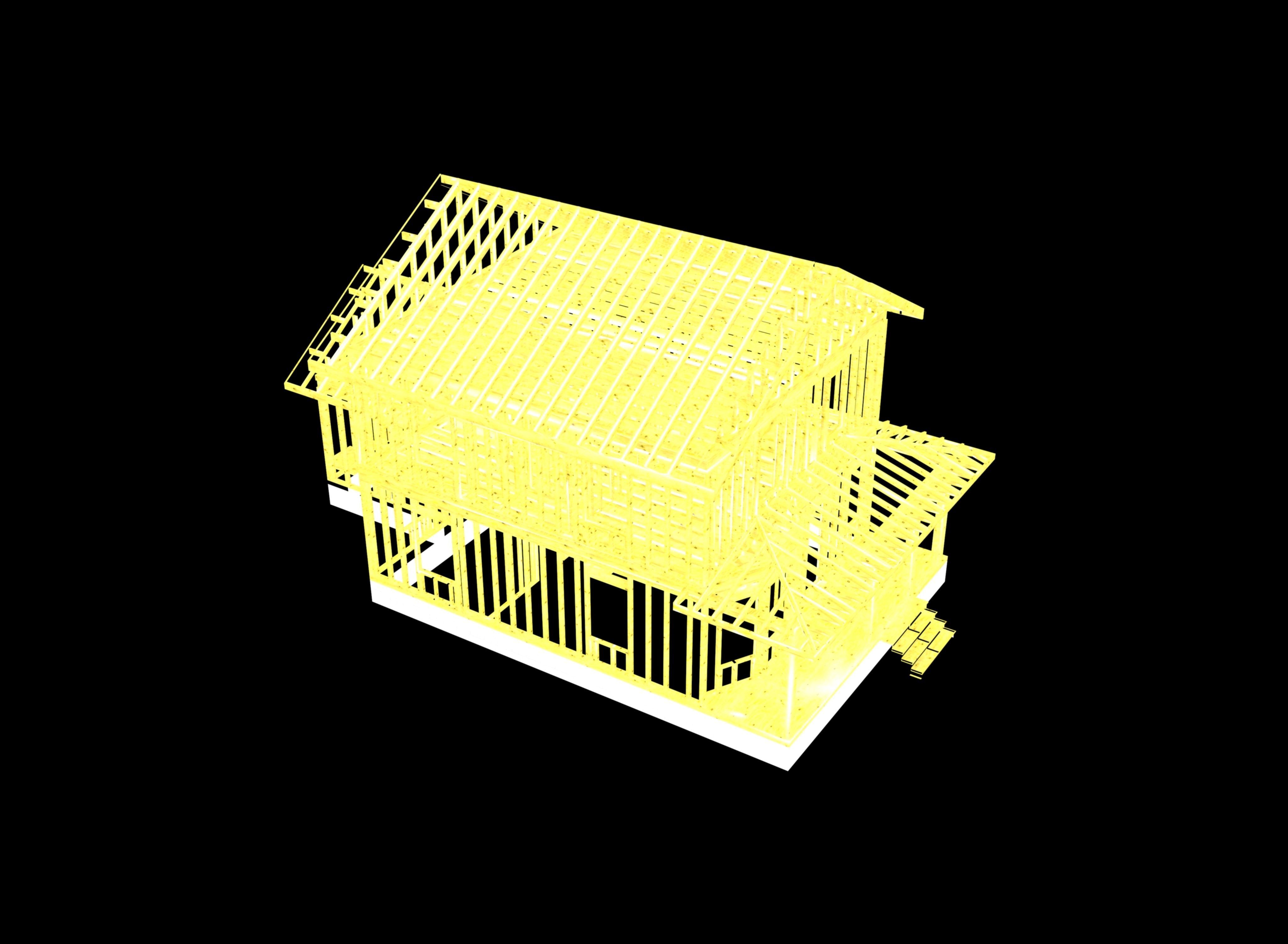 Small Framed House 2 3D model_14