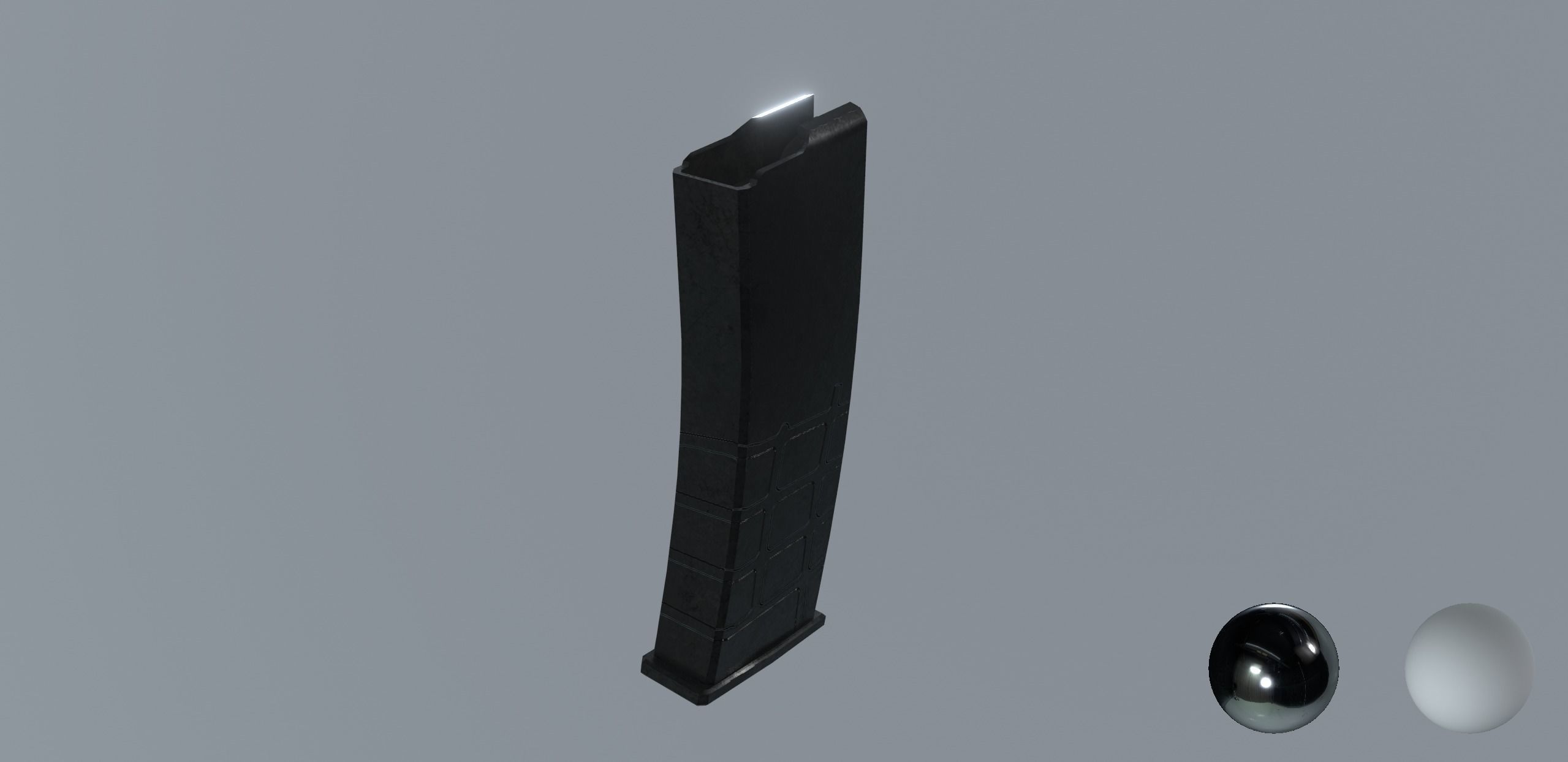 AR15 PBR ar - rifle in snow Low-poly 3D model_25