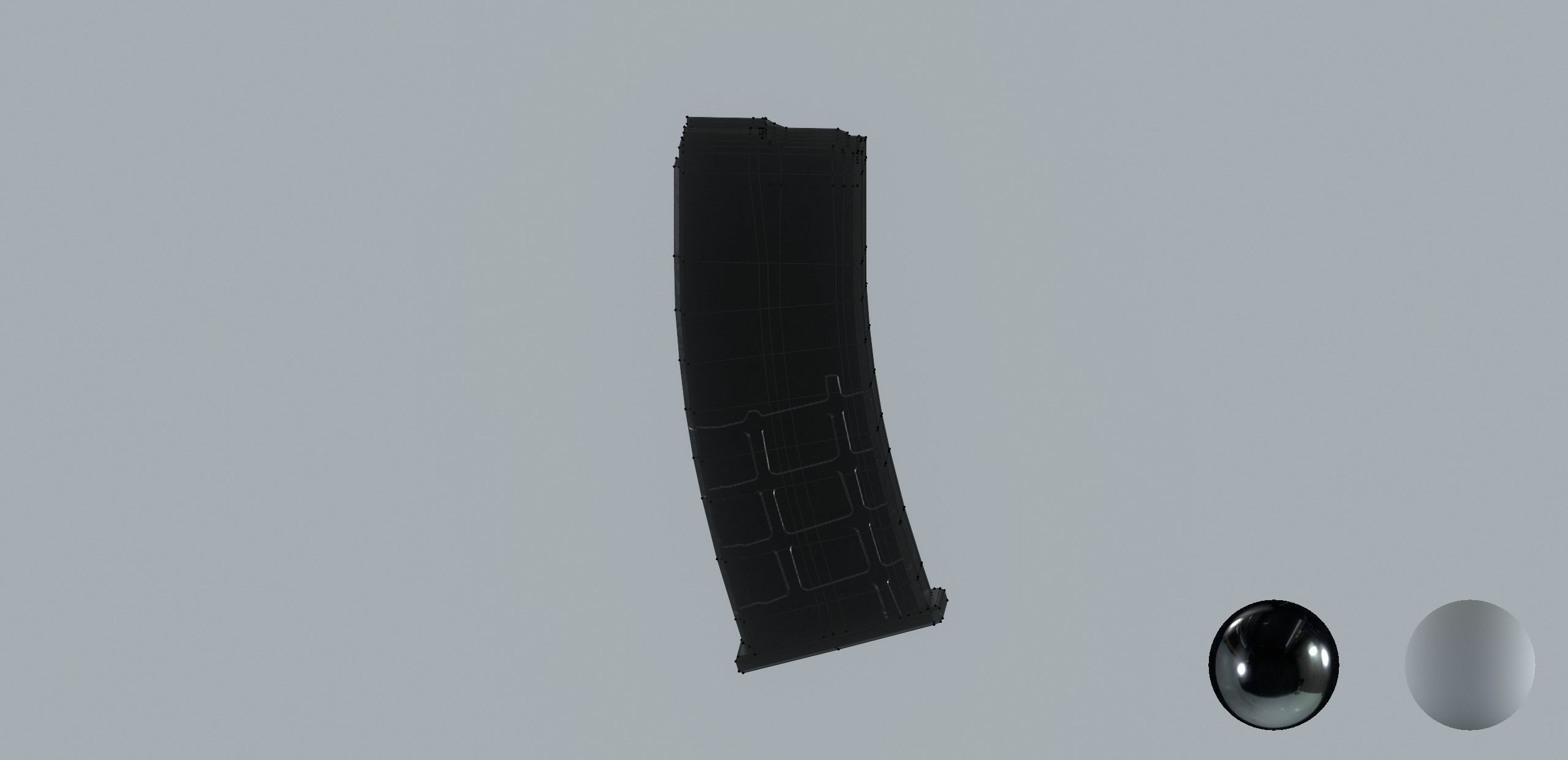 AR15 PBR ar - rifle in snow Low-poly 3D model_26