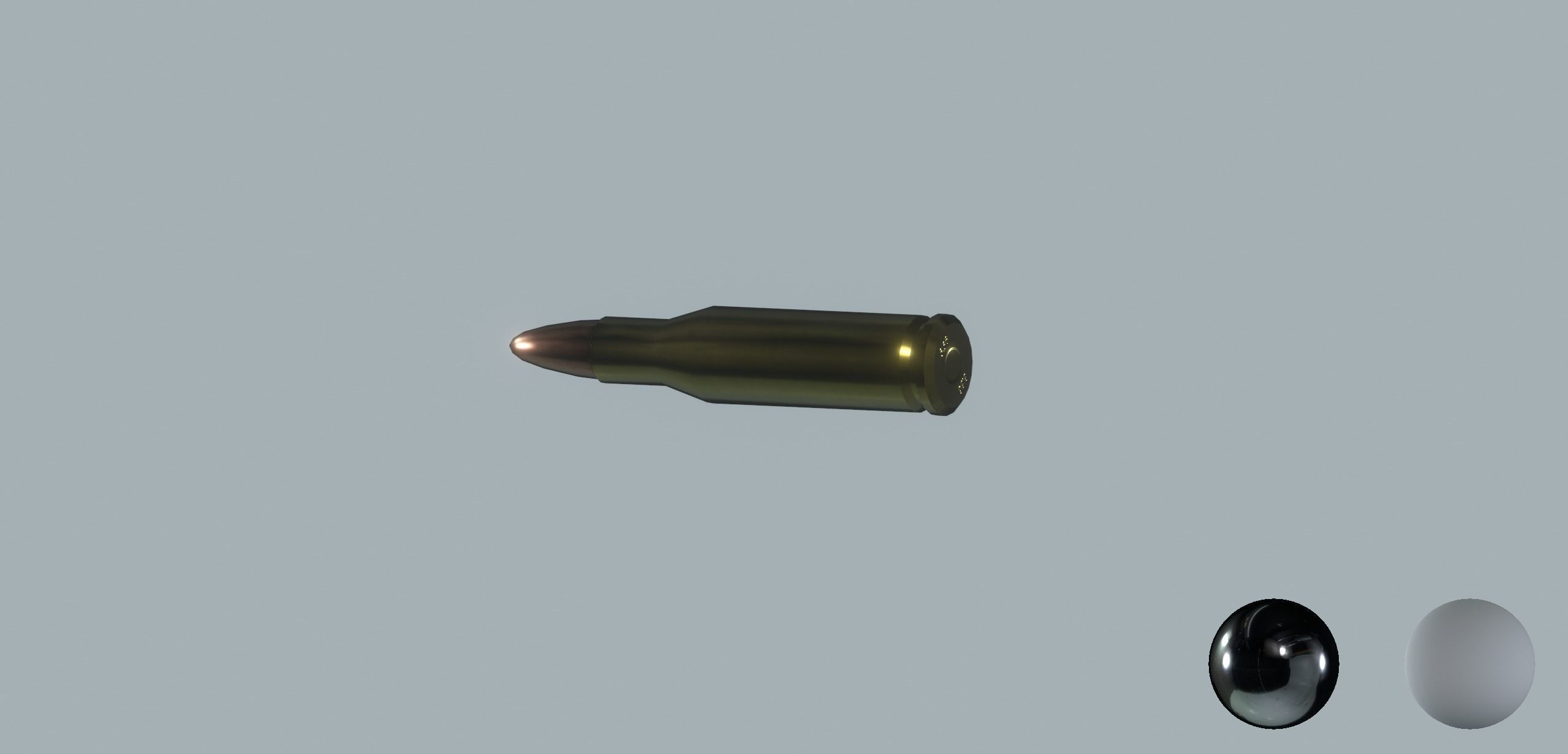 AR15 PBR ar - rifle in snow Low-poly 3D model_28