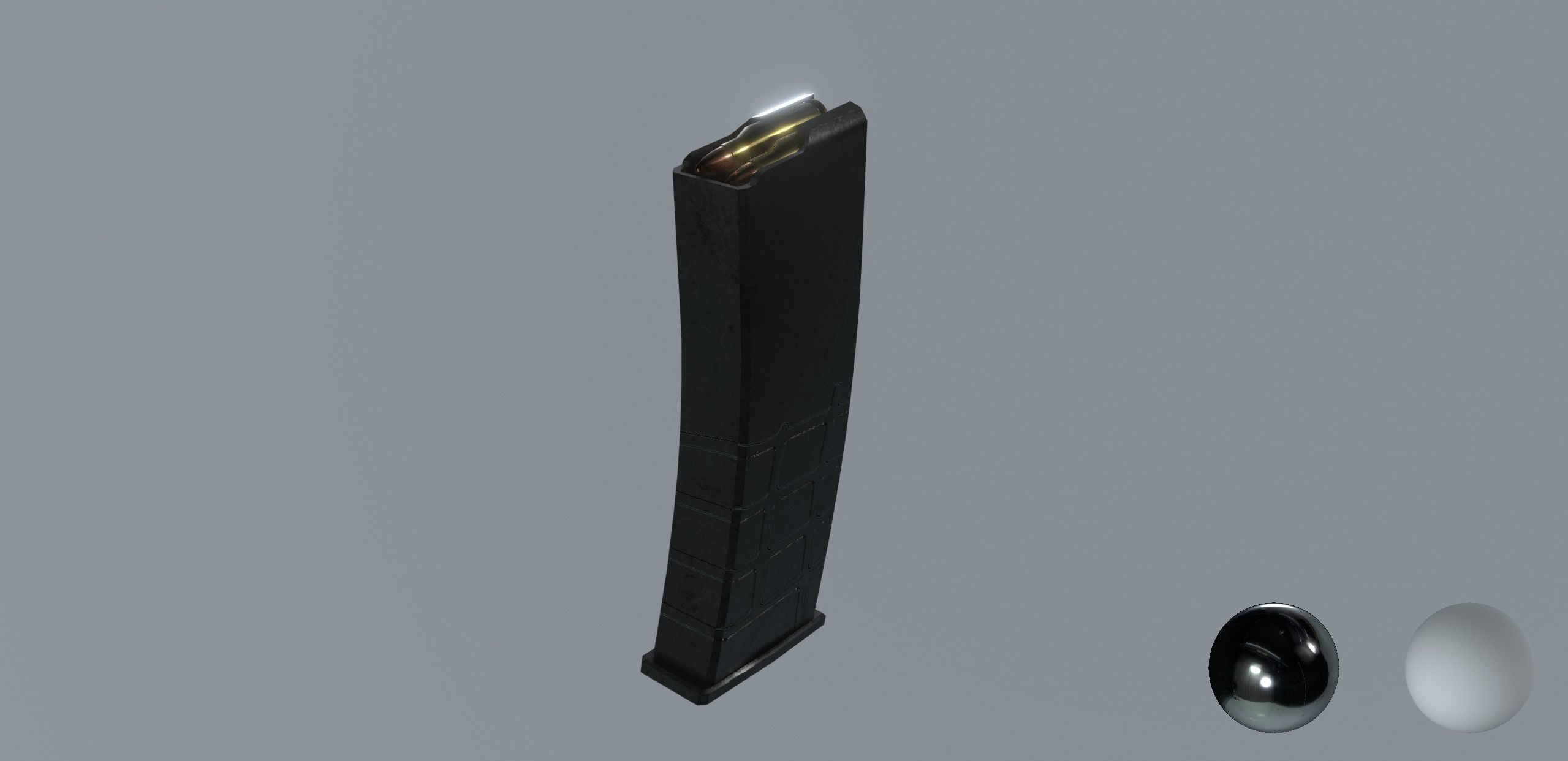 AR15 PBR ar - rifle in snow Low-poly 3D model_24