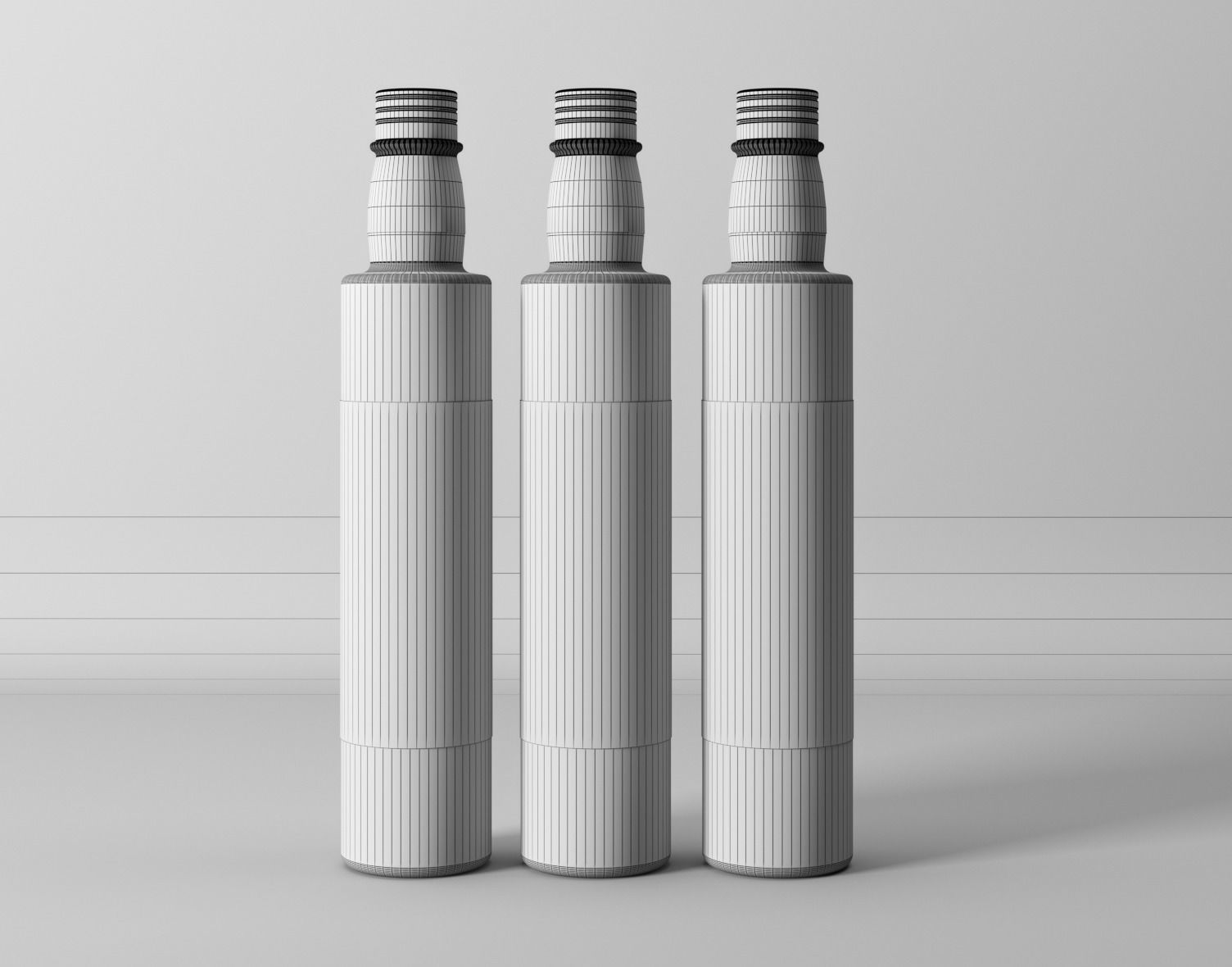 Olive Oil Bottle 3D 250 ml 3D model_5