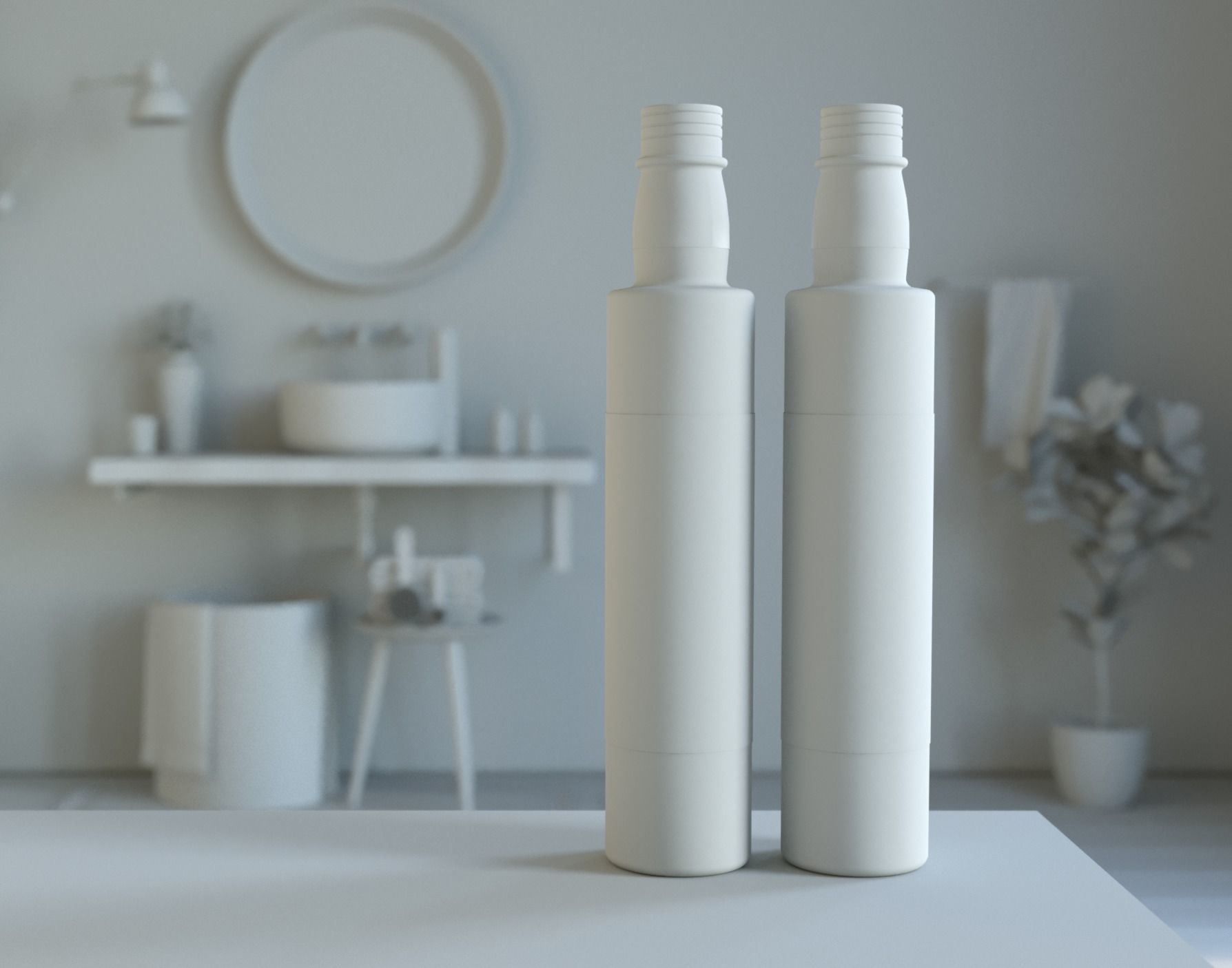 Olive Oil Bottle 3D 250 ml 3D model_3