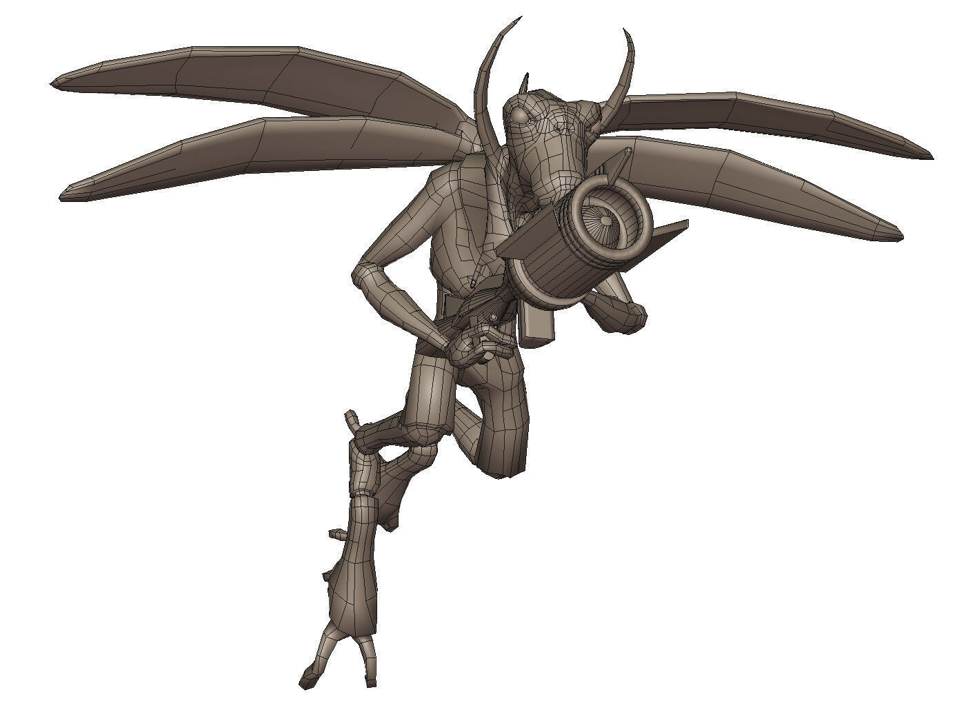 Geonosian soldier 3D model_4