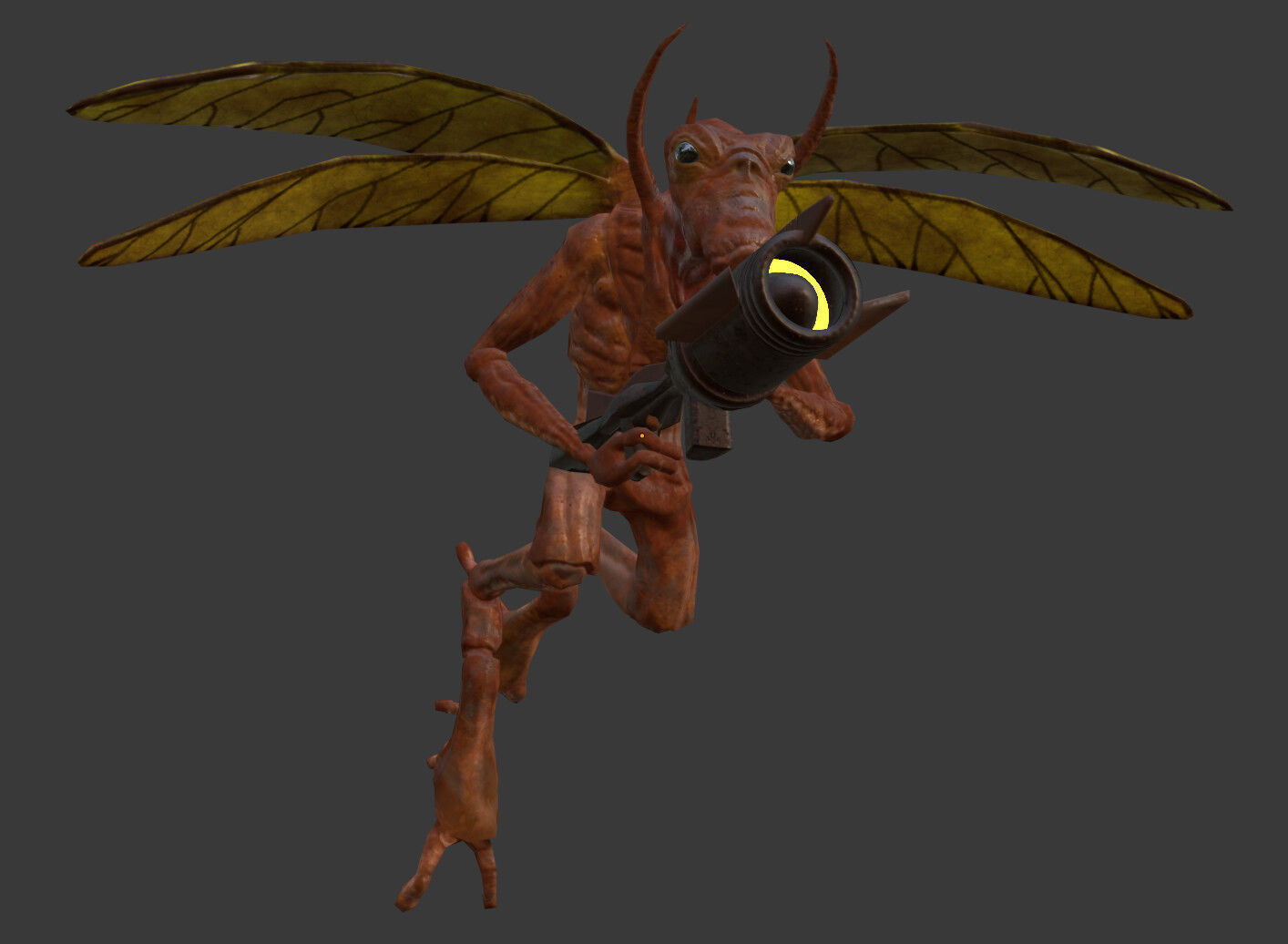 Geonosian soldier 3D model_2