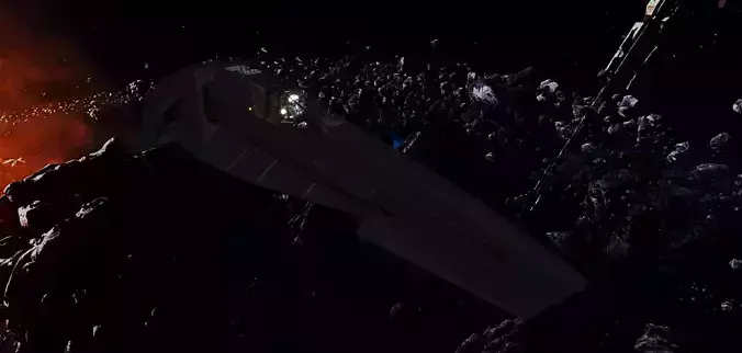 WIPE OUT - XD SPACE FIGHTER Low-poly 3D model