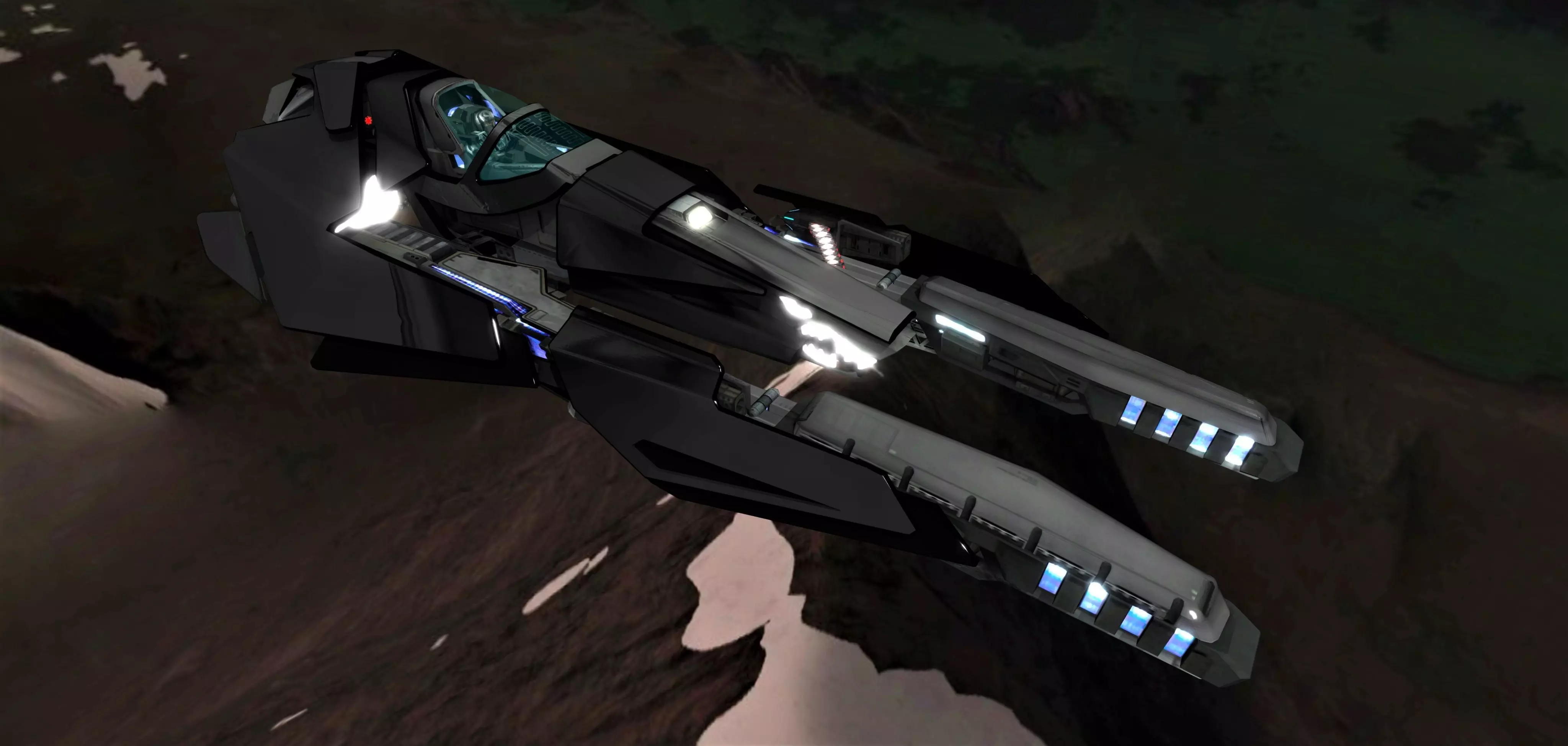 WIPE OUT - TRIAKIS F SPACE FIGHTER Low-poly 3D model