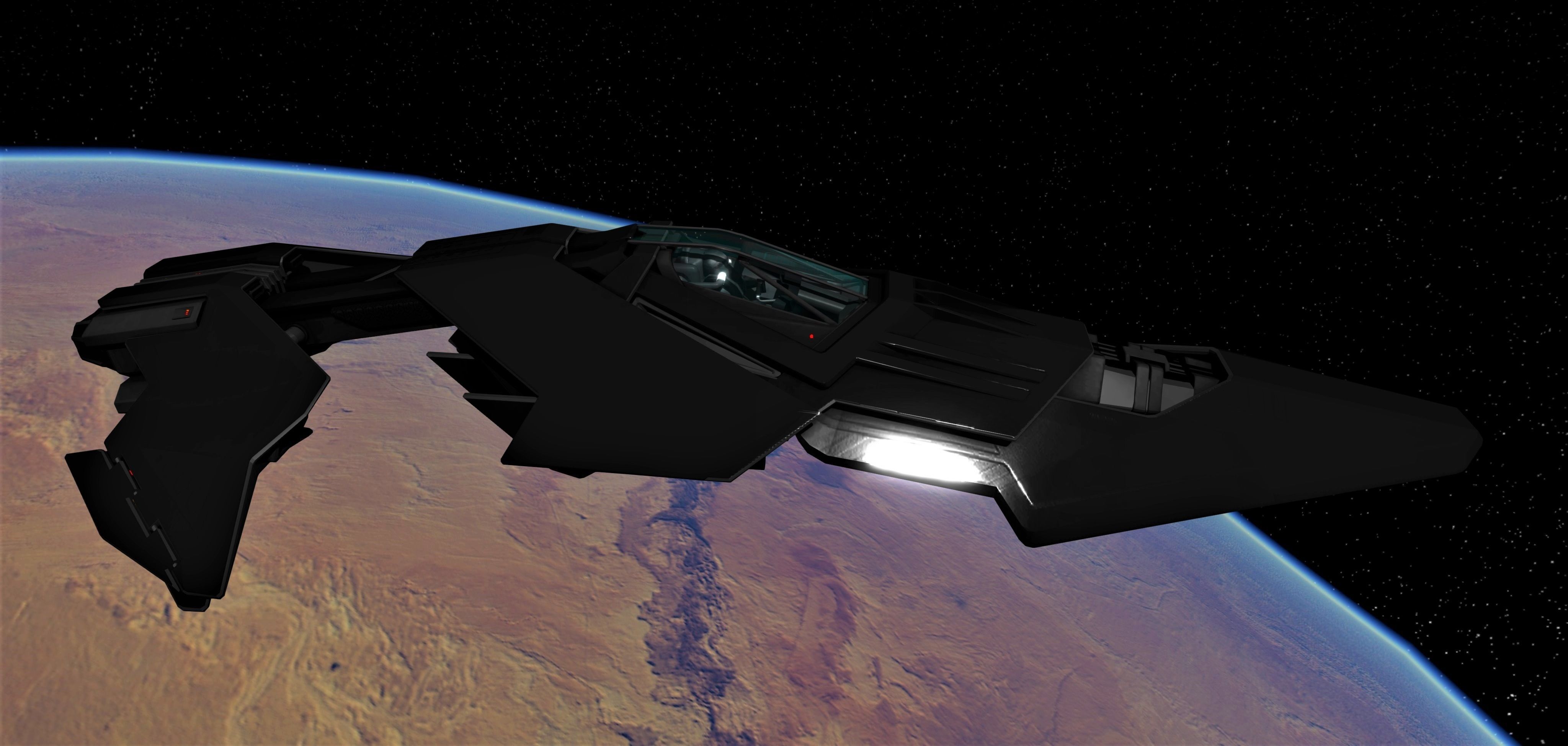 WIPE OUT - SYSTEMS F SPACE FIGHTER Low-poly 3D model_7