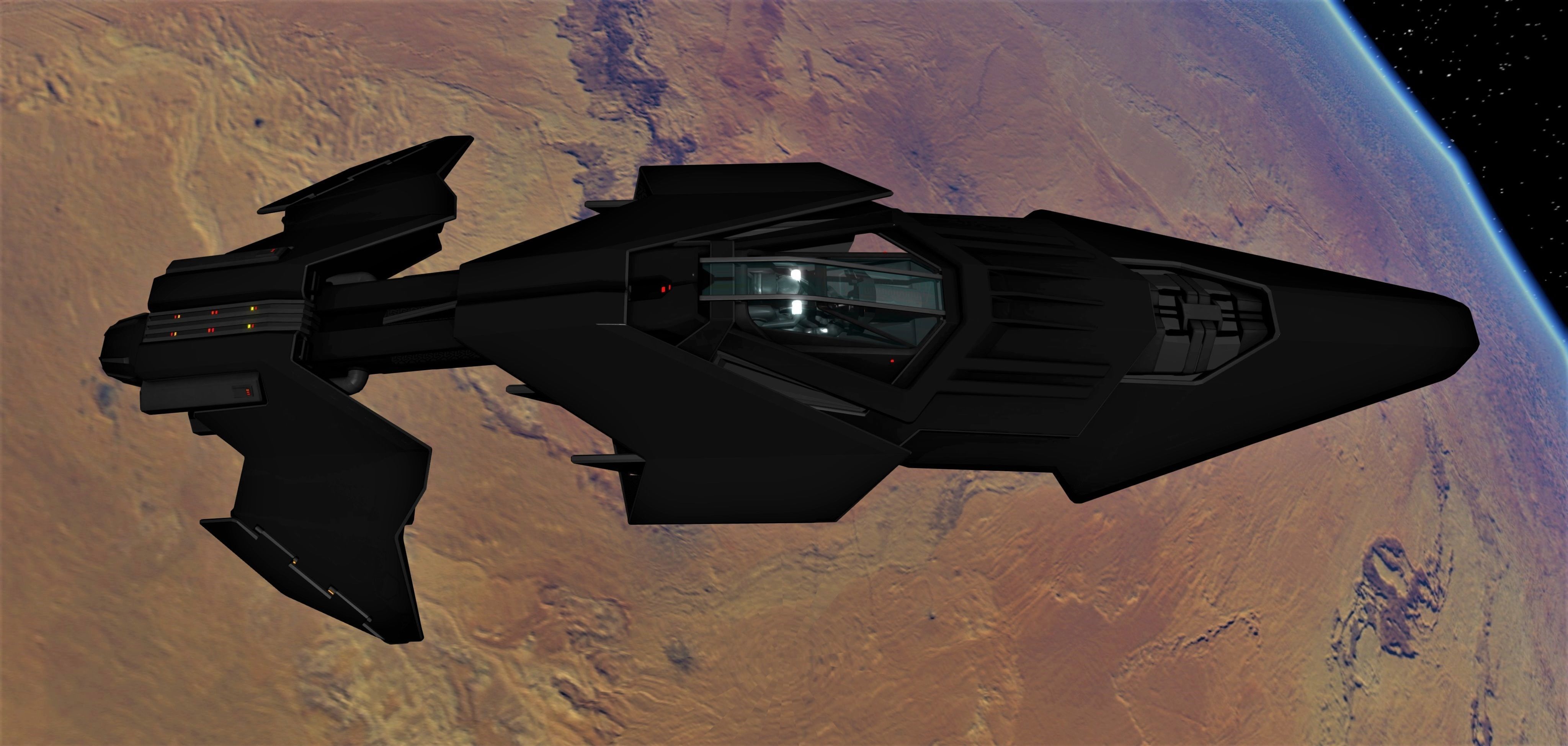 WIPE OUT - SYSTEMS F SPACE FIGHTER Low-poly 3D model_4