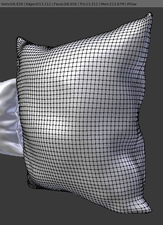 Solid Pillow Set 3D model_9