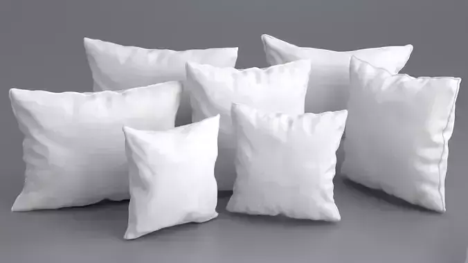 Solid Pillow Set 3D model