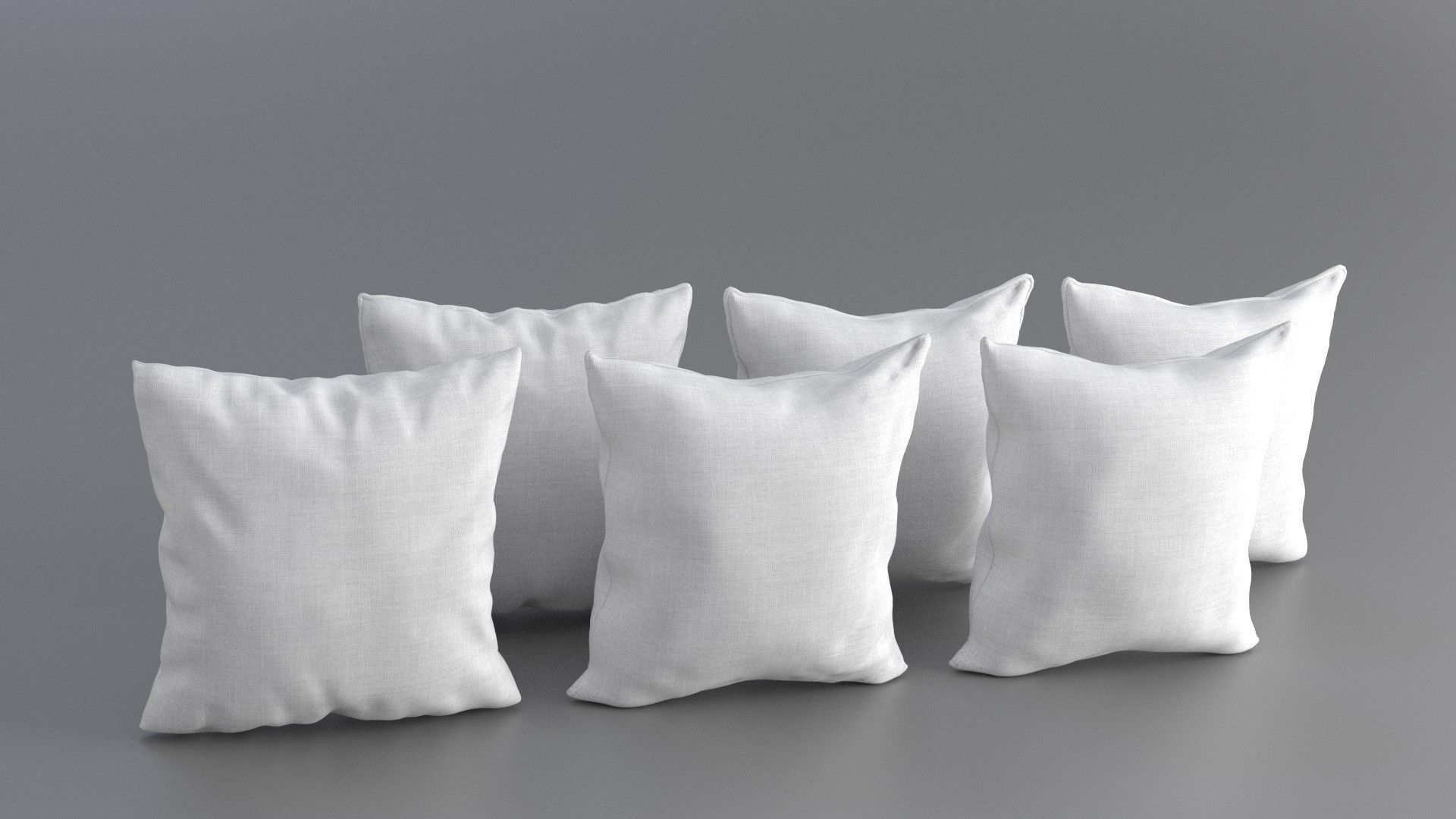 Solid Pillow Set 3D model_3