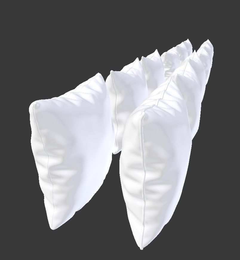 Solid Pillow Set 3D model_7