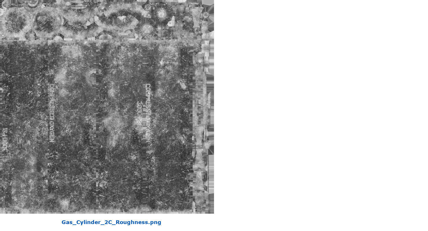 Gas Cylinder 2C Low-poly 3D model_14