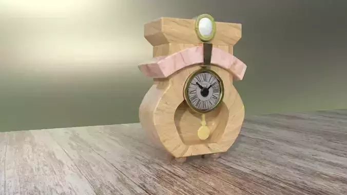 Stylized Clock 3D model