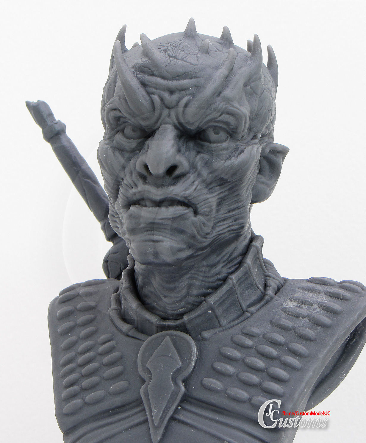 Night King Bust - Ready to Print STL for resin printers 3D print model_4