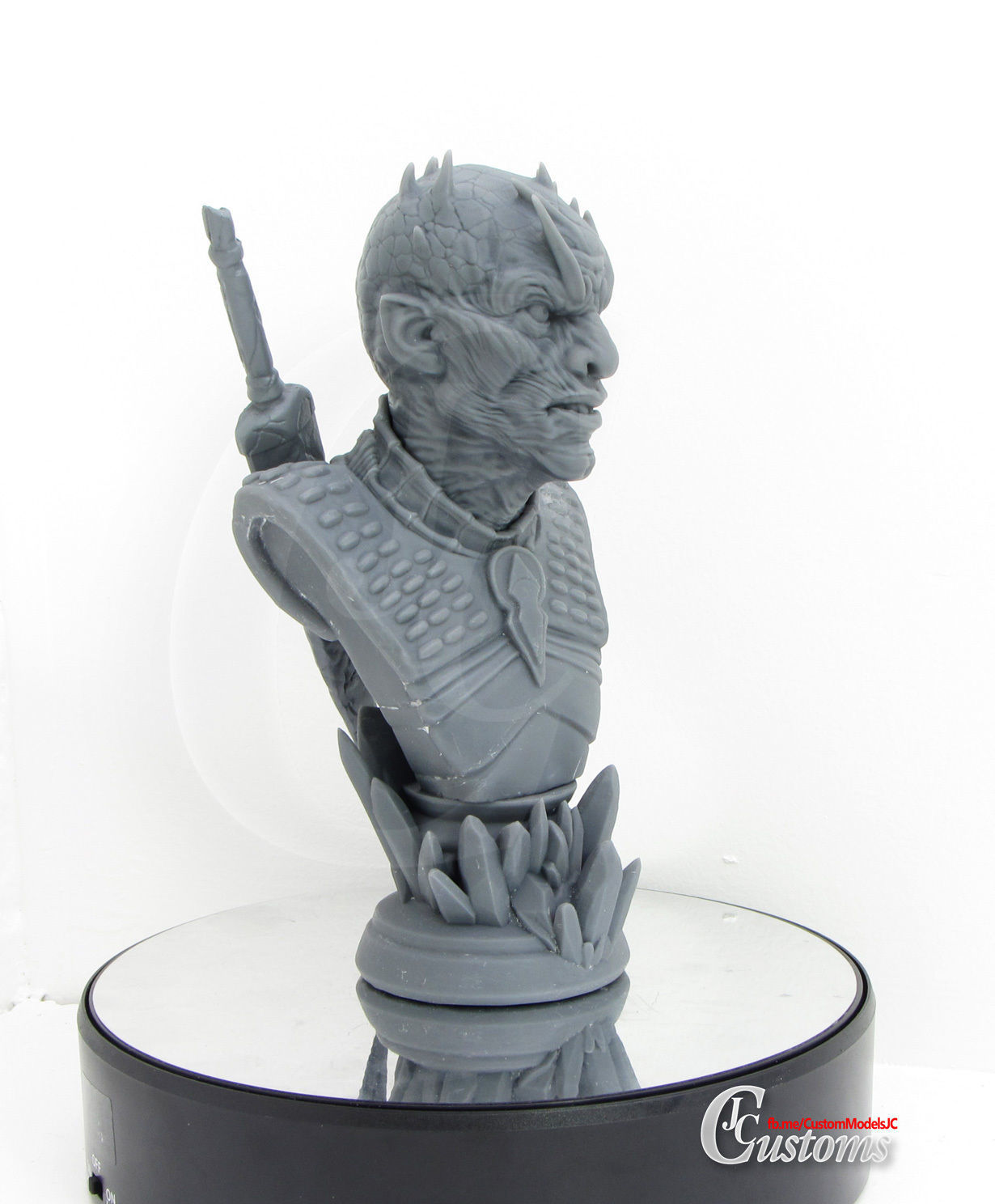 Night King Bust - Ready to Print STL for resin printers 3D print model_7