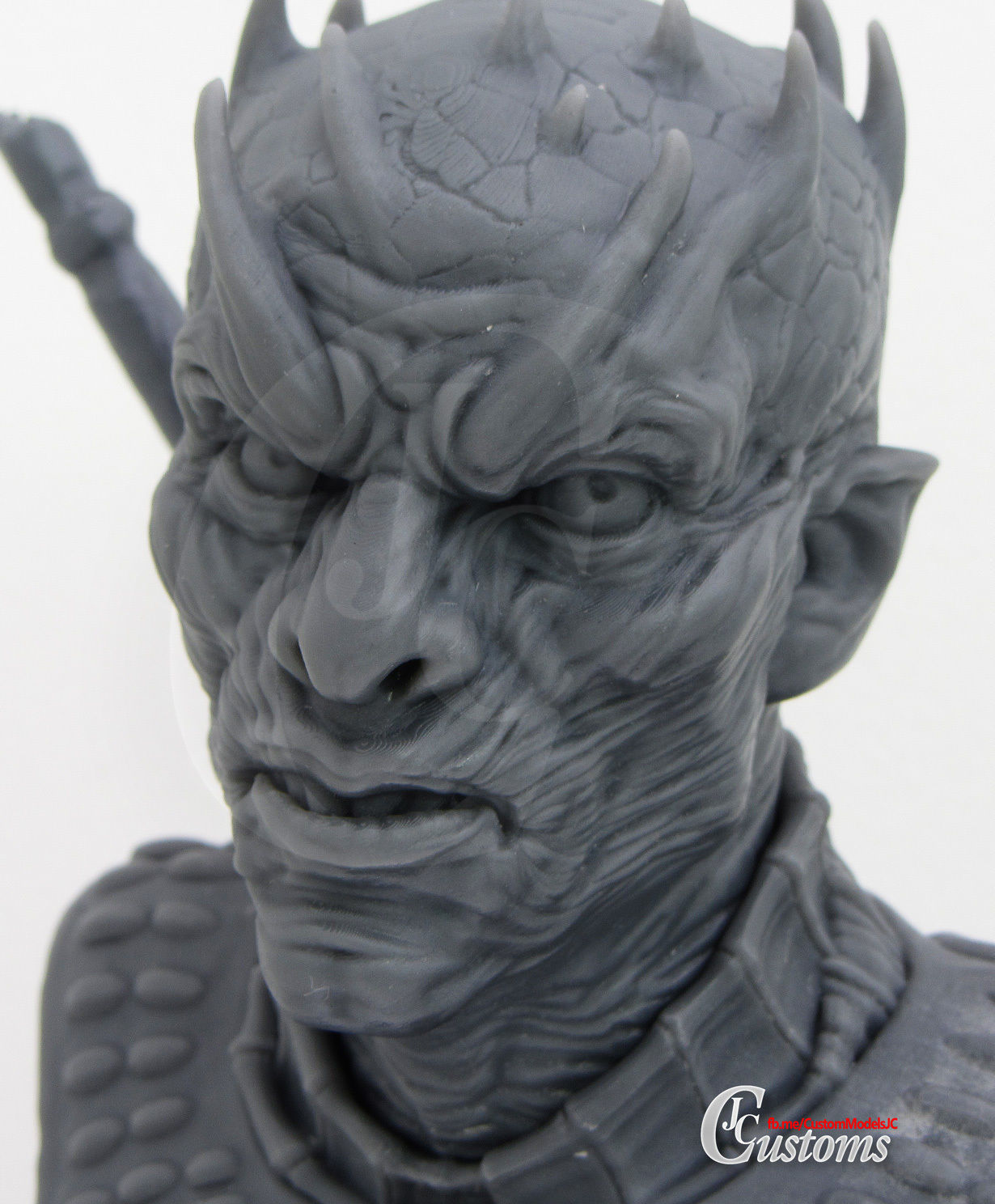 Night King Bust - Ready to Print STL for resin printers 3D print model_5