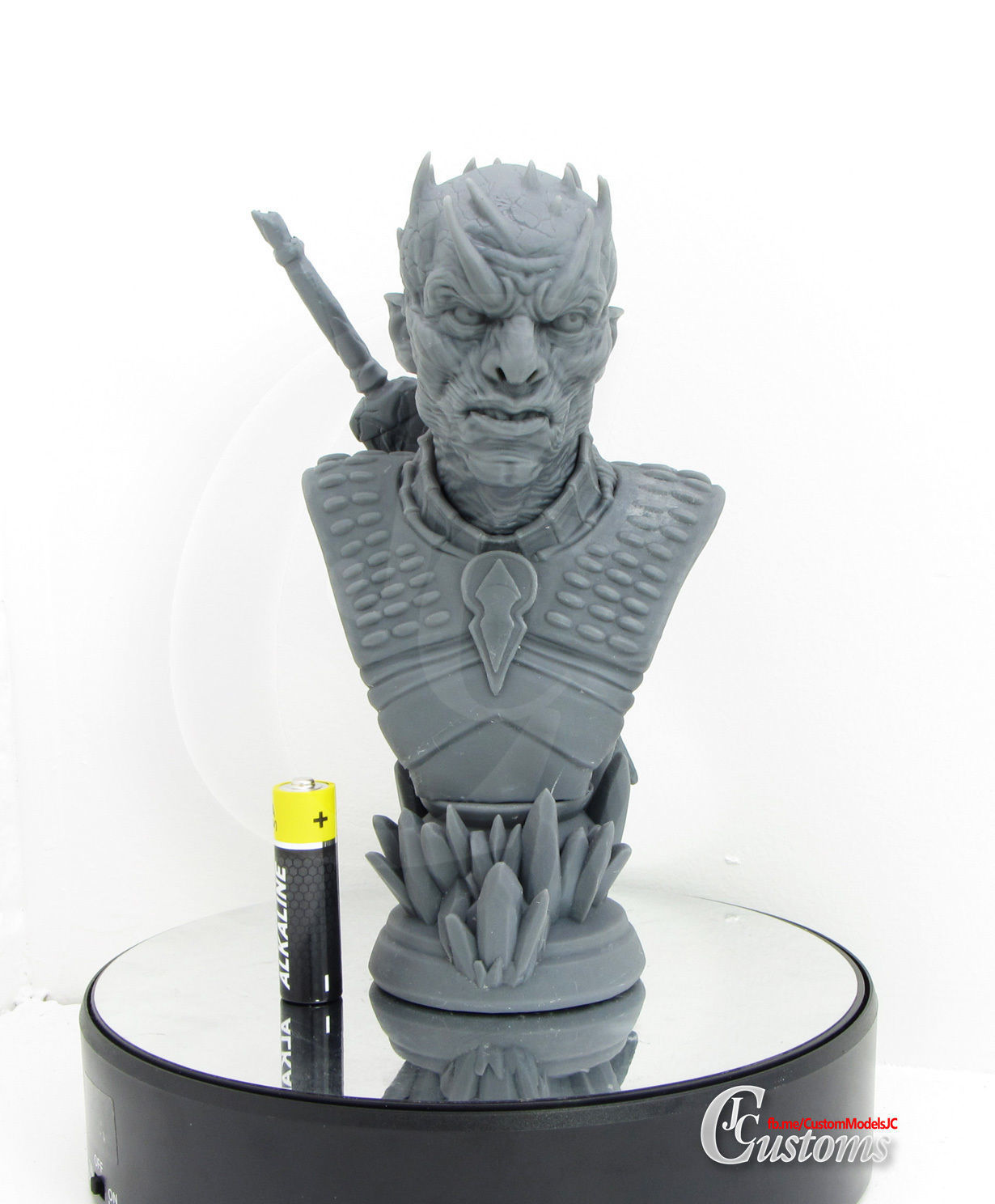 Night King Bust - Ready to Print STL for resin printers 3D print model_1