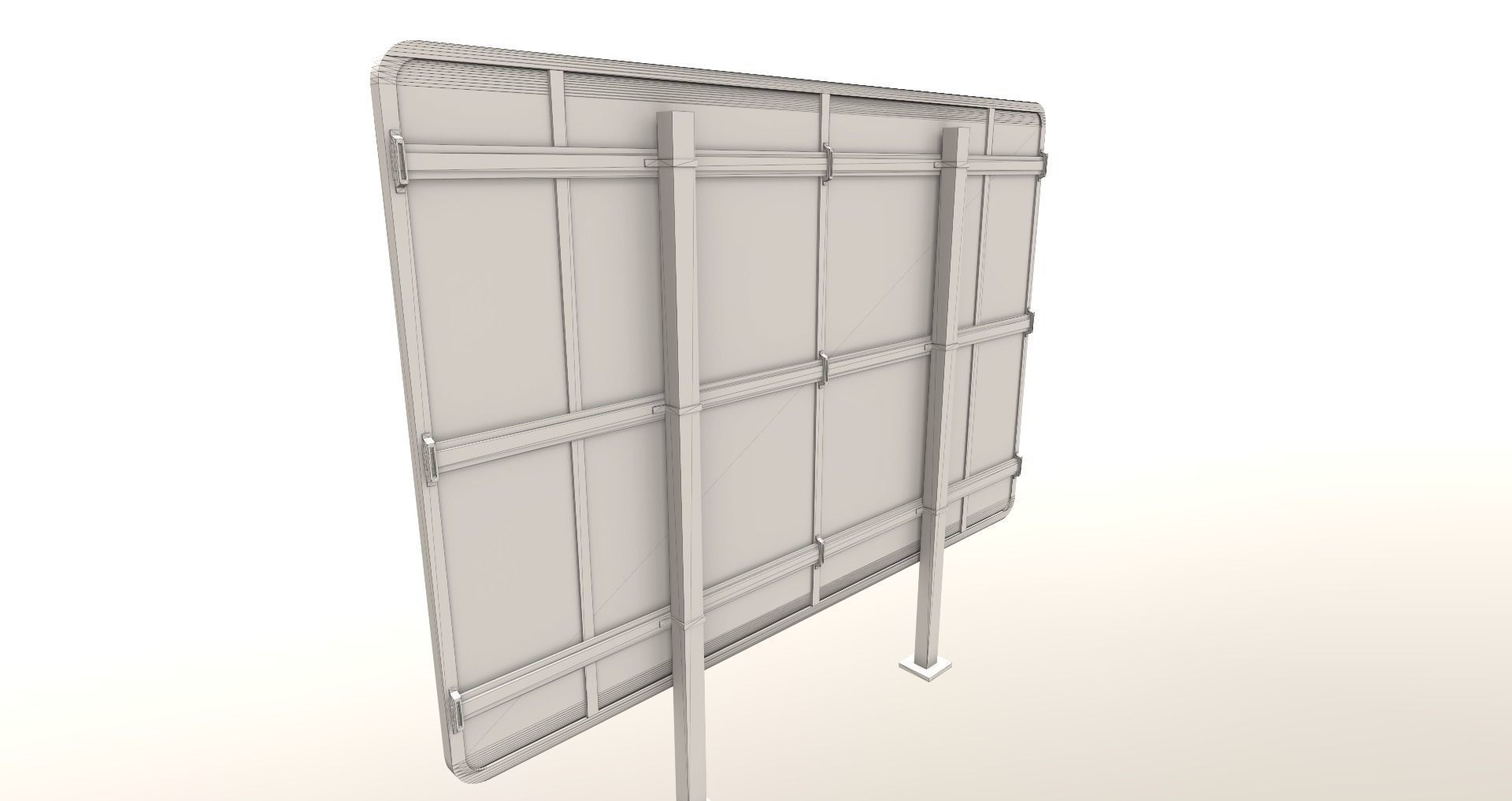 Low-Poly Train Bridge Pack Low-poly 3D model_12