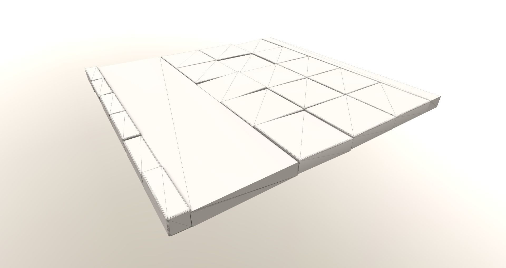 Low-Poly Train Bridge Pack Low-poly 3D model_30