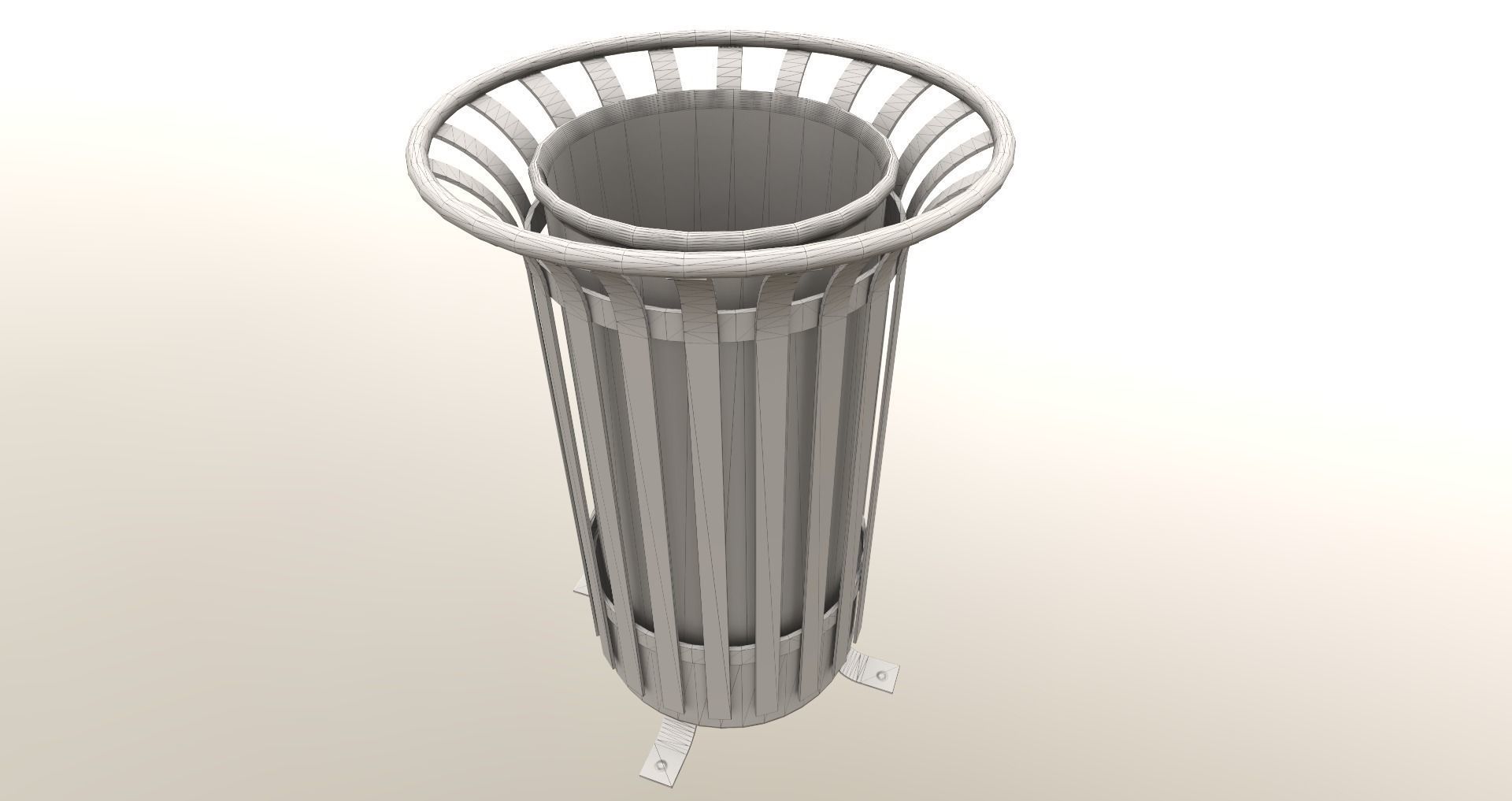 Low-Poly Train Bridge Pack Low-poly 3D model_44