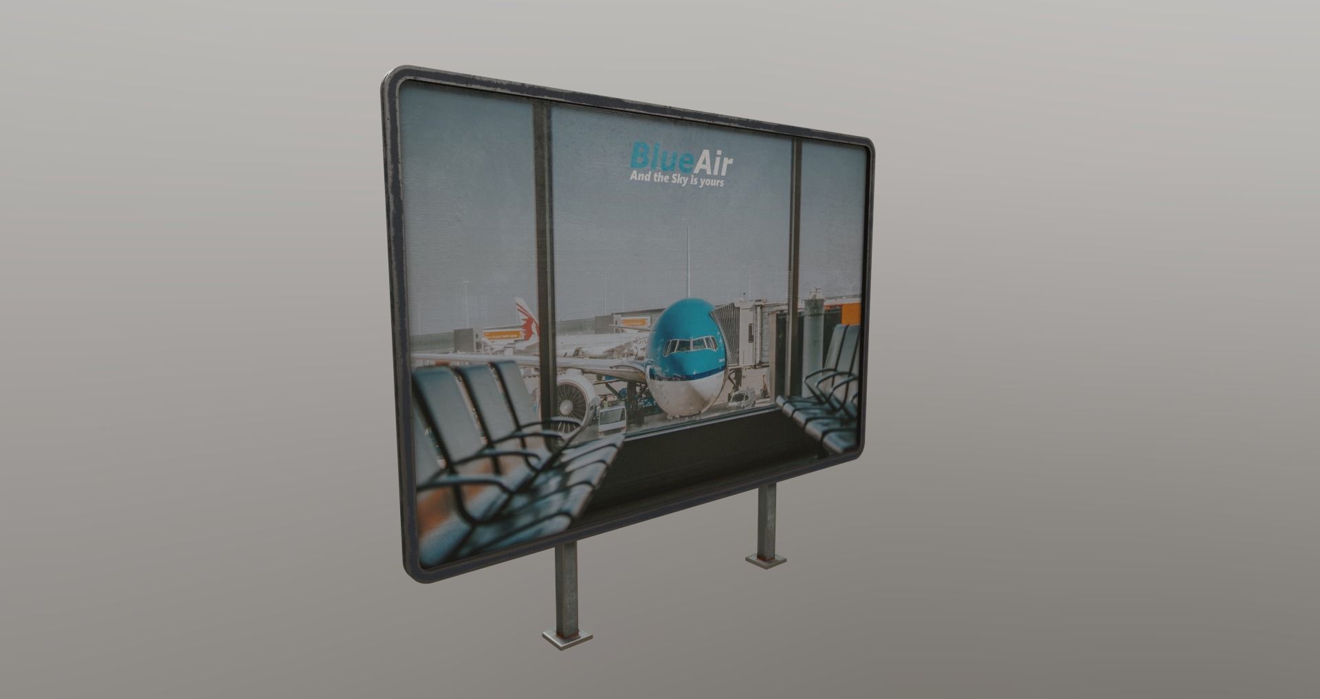 Low-Poly Train Bridge Pack Low-poly 3D model_9